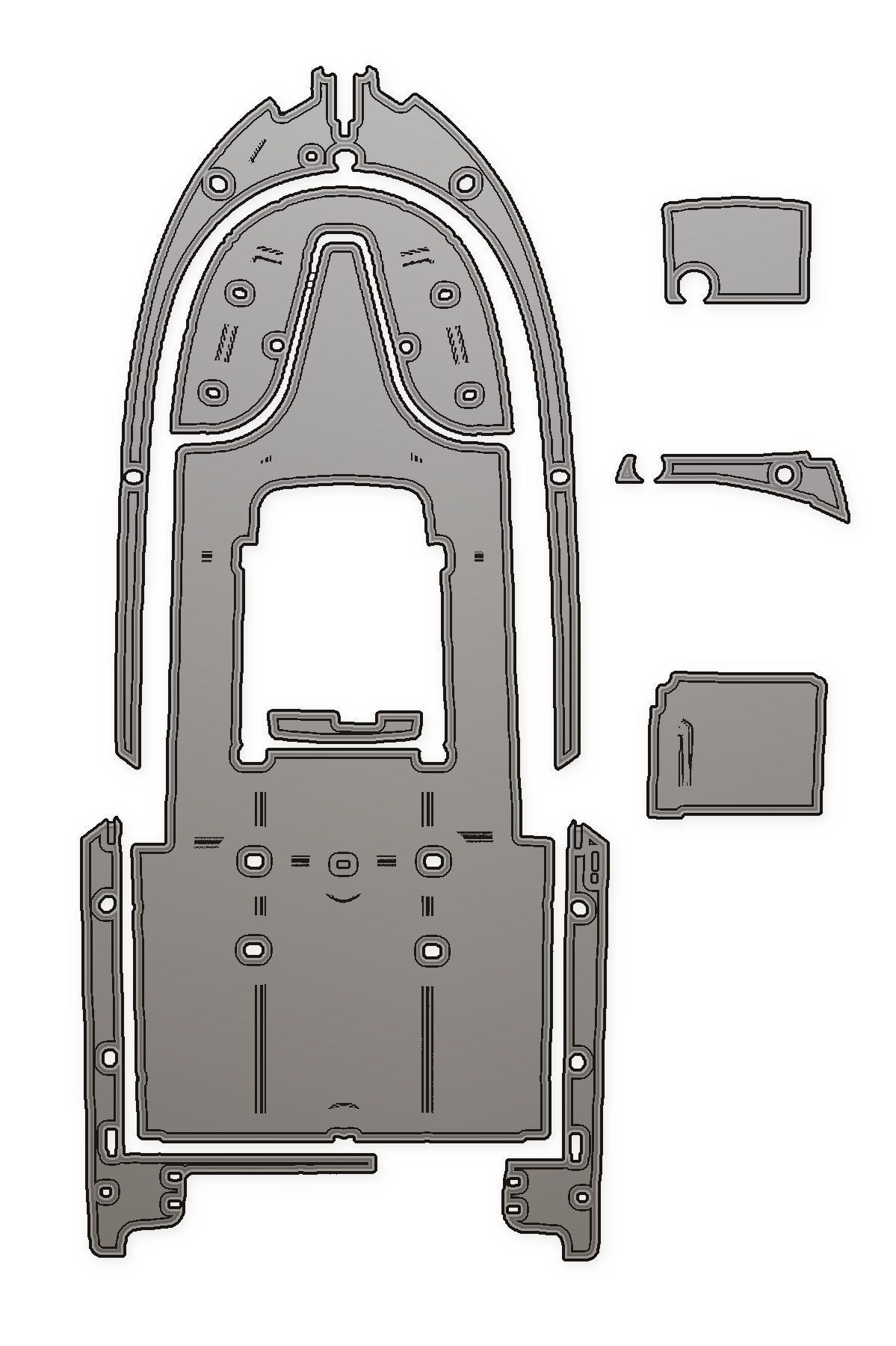 2007 EdgeWater 268CC Custom EVA Foam Boat Flooring