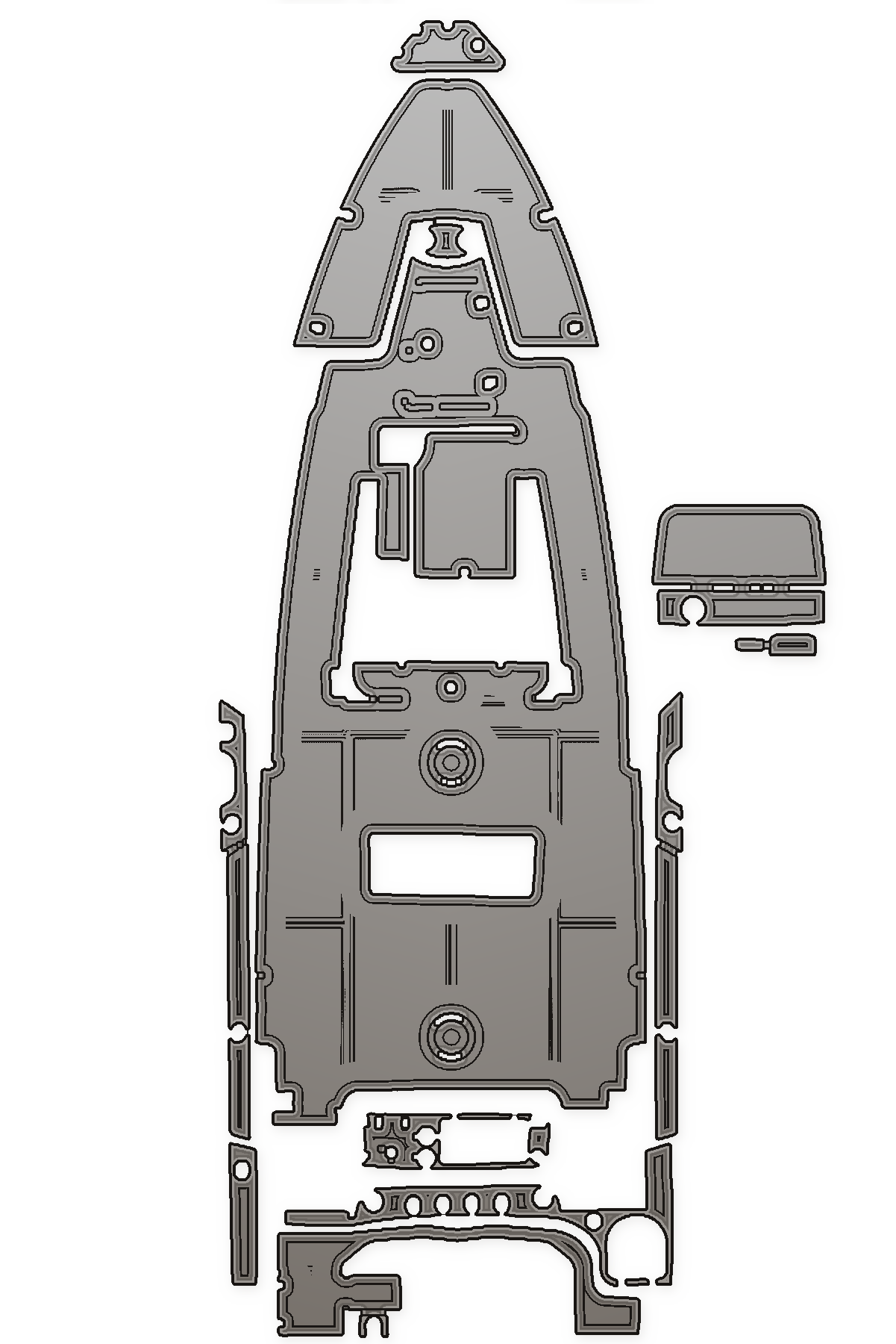 2007 Sailfish 2660 CC Custom EVA Foam Boat Flooring