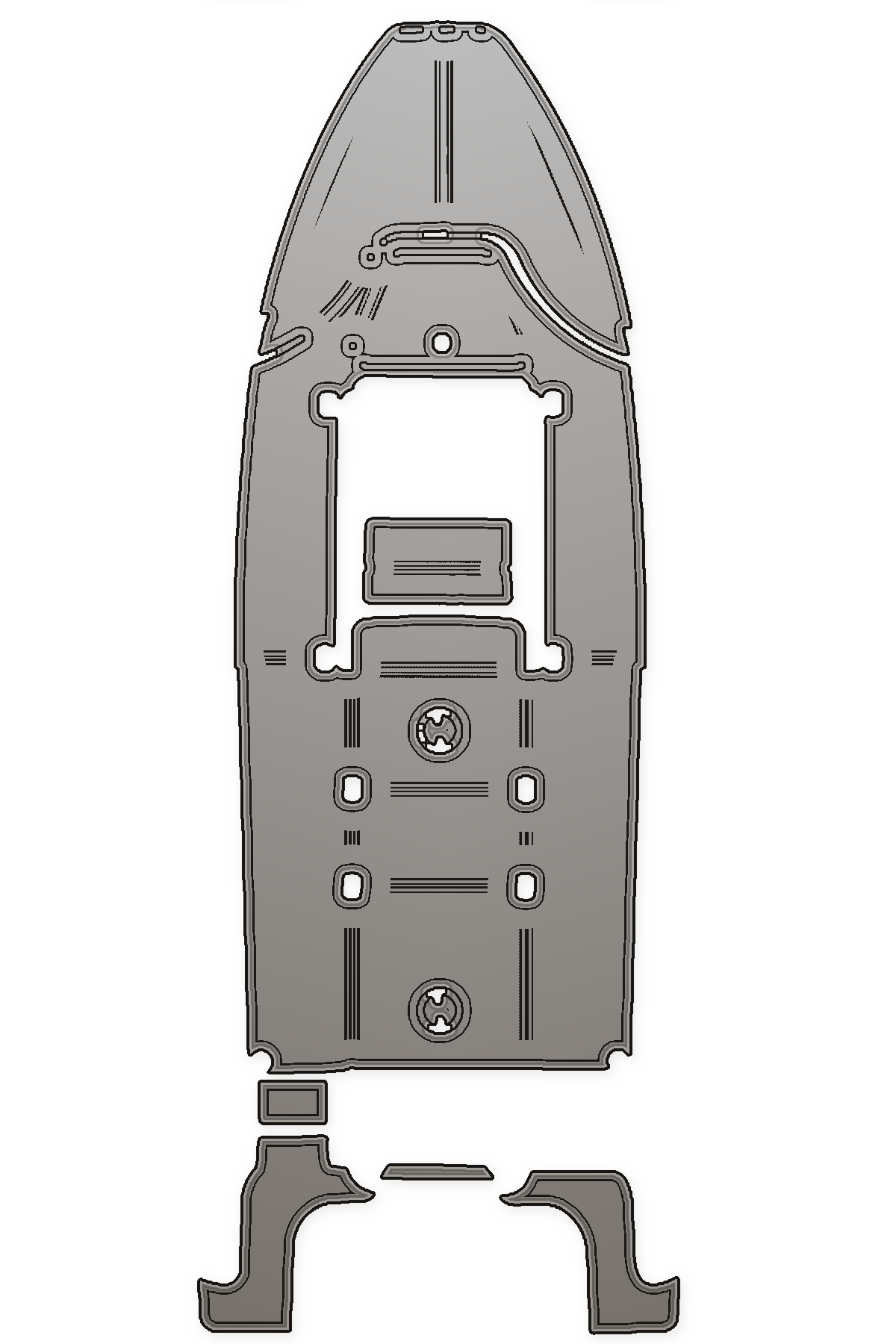 2008 Hydra-Sports 23 Custom EVA Foam Boat Flooring