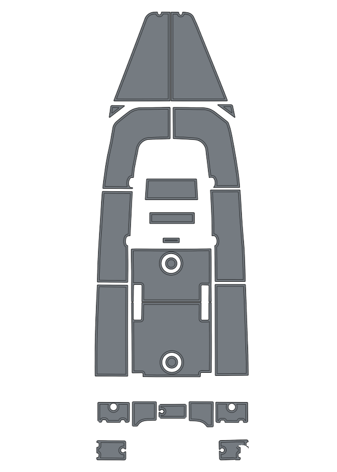 2008 Angler 190 Custom EVA Foam Boat Flooring