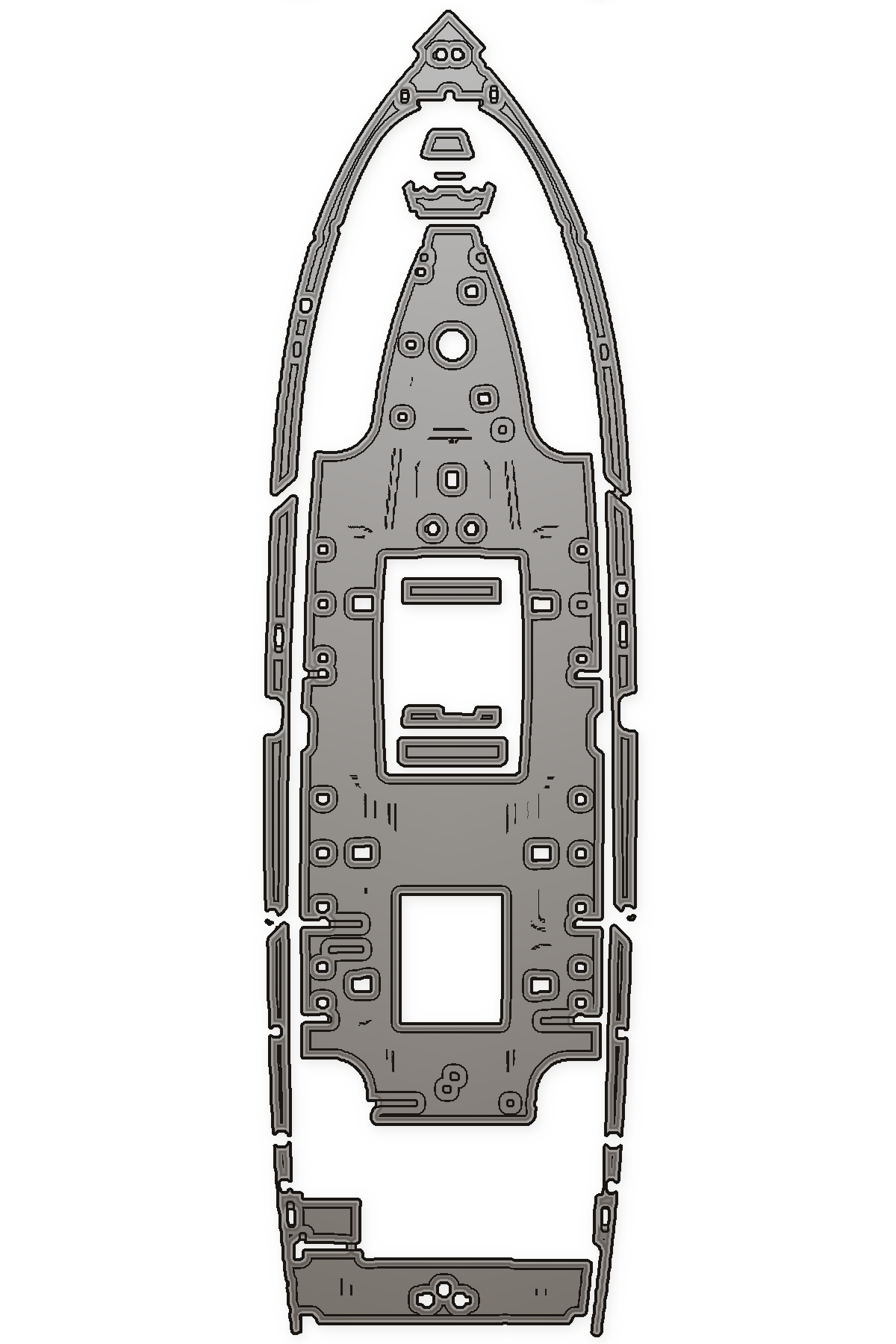 2007-2008 Midnight  Express 37 Custom EVA Foam Boat Flooring