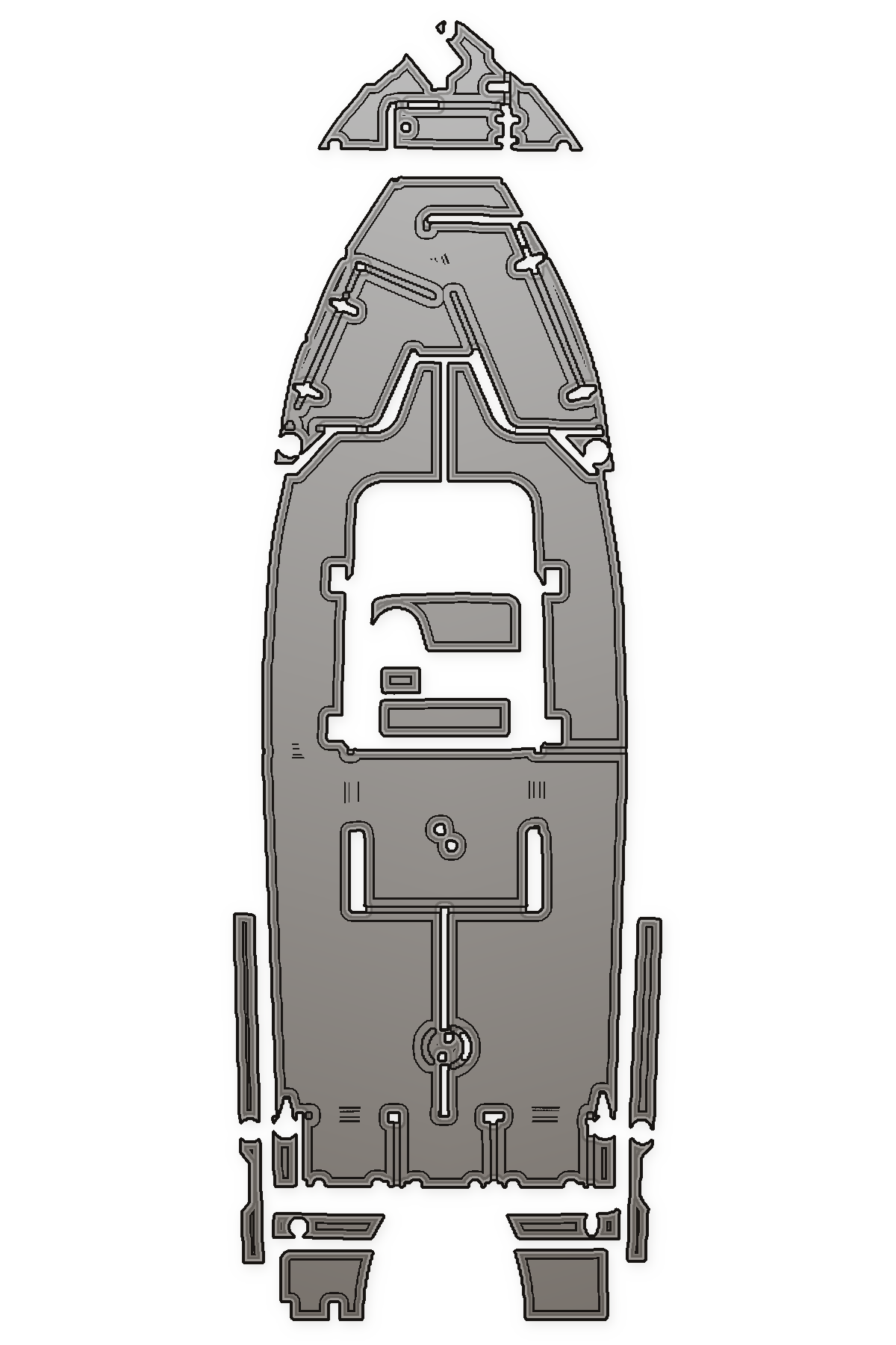 2008 Sea Hunt Ultra 232 Custom EVA Foam Boat Flooring