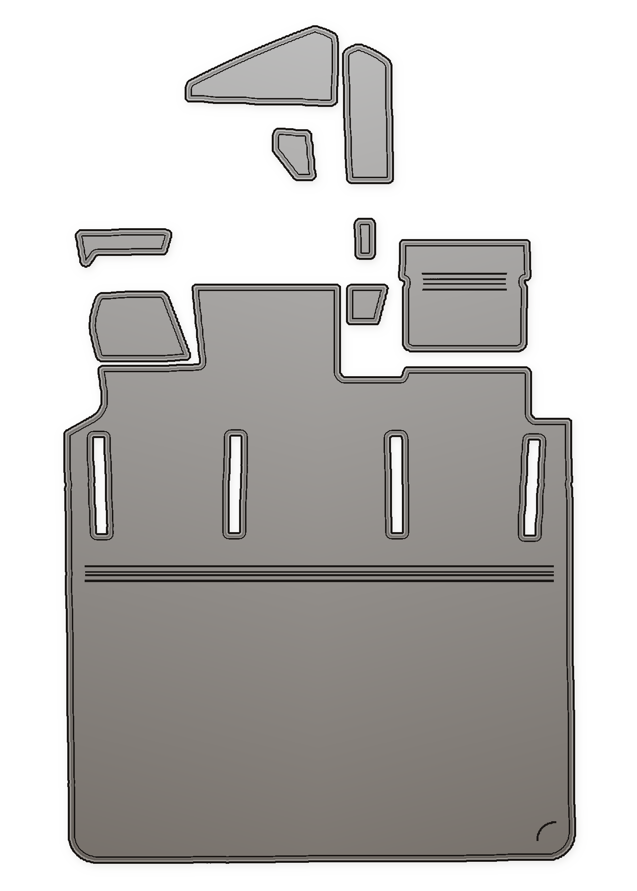 2008-2009 Fountain 35 (2009 Fitment 561-126) Custom EVA Foam Boat Flooring