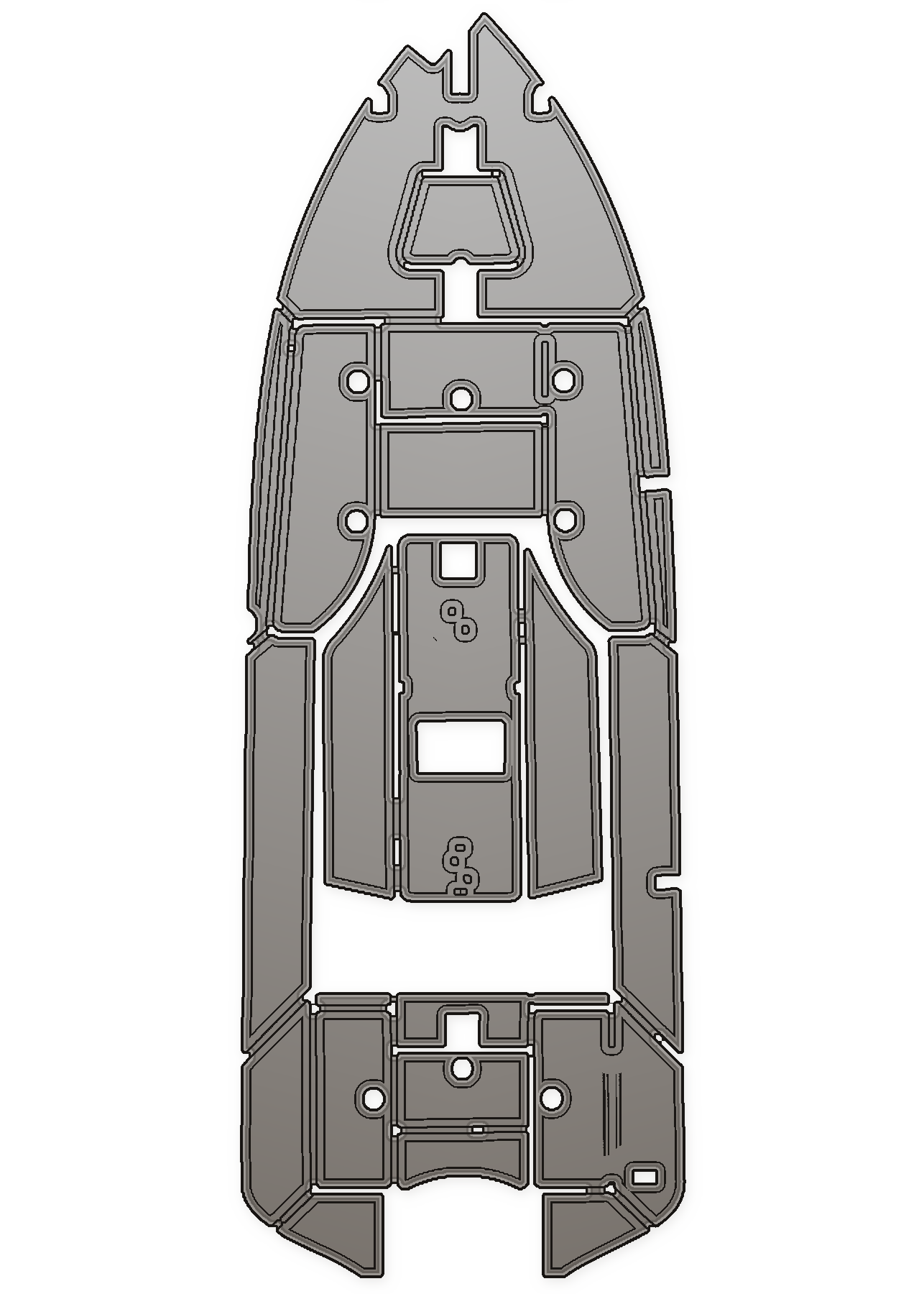 2009 Ranger 223 Cayman Custom EVA Foam Boat Flooring