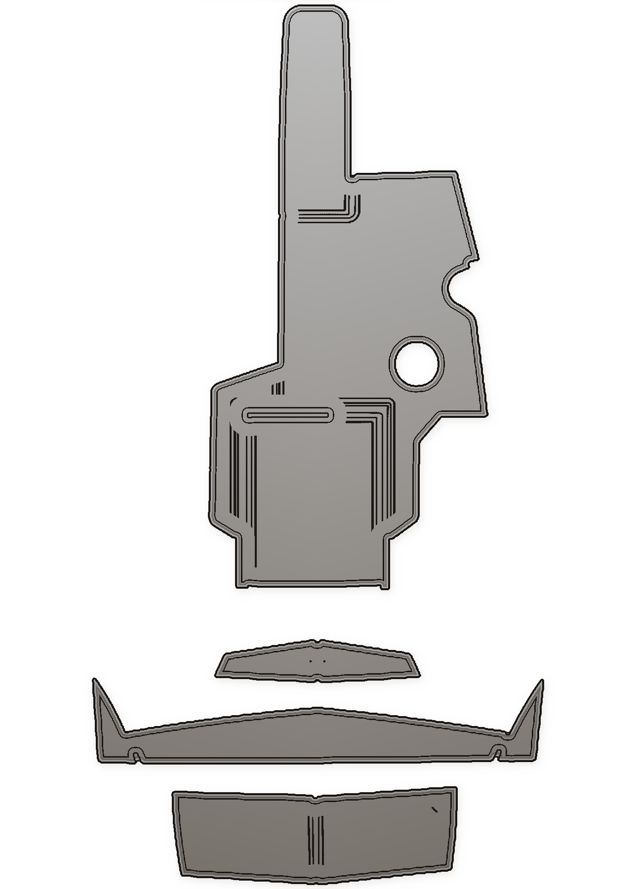 2008-2009 Tige Z1 (2009 Fitment 749-118) Aangepaste EVA-schuim bootvloer