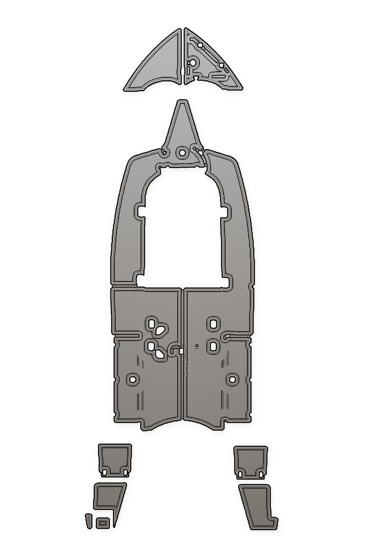 2009-2010 Sea Fox 25 (2010 Fitment 504-103) Custom EVA Foam Boat Flooring