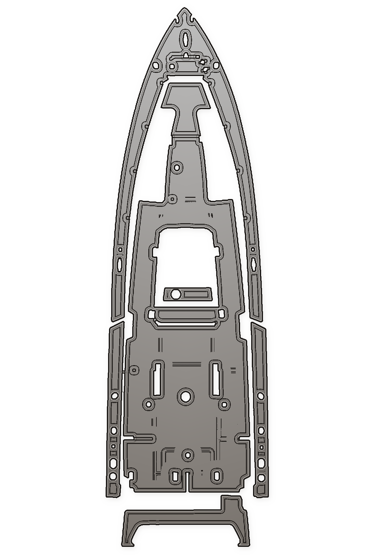 2012 Bluefin 32 Custom EVA Foam Boat Flooring