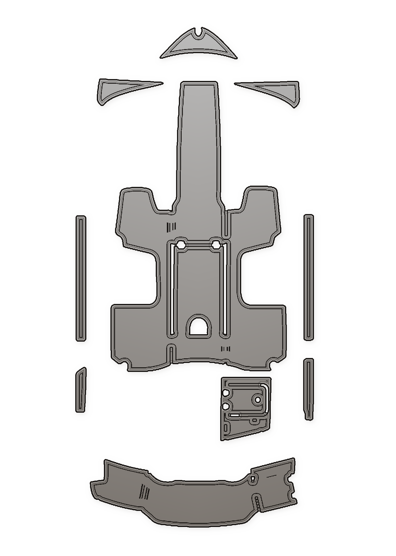 2013 Chaparral H20 Custom EVA Foam Boat Flooring