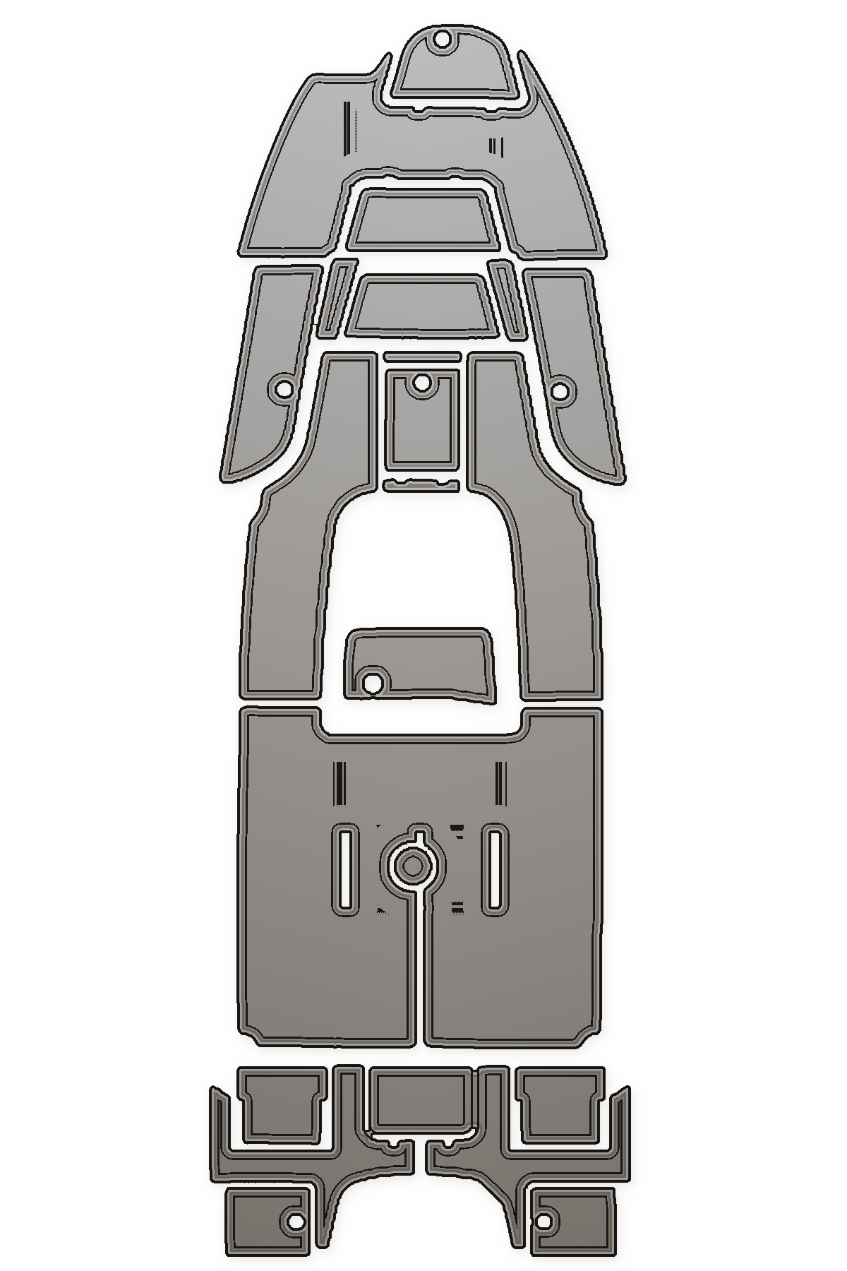 2013 Sea Fox 240 Custom EVA Foam Boat Flooring