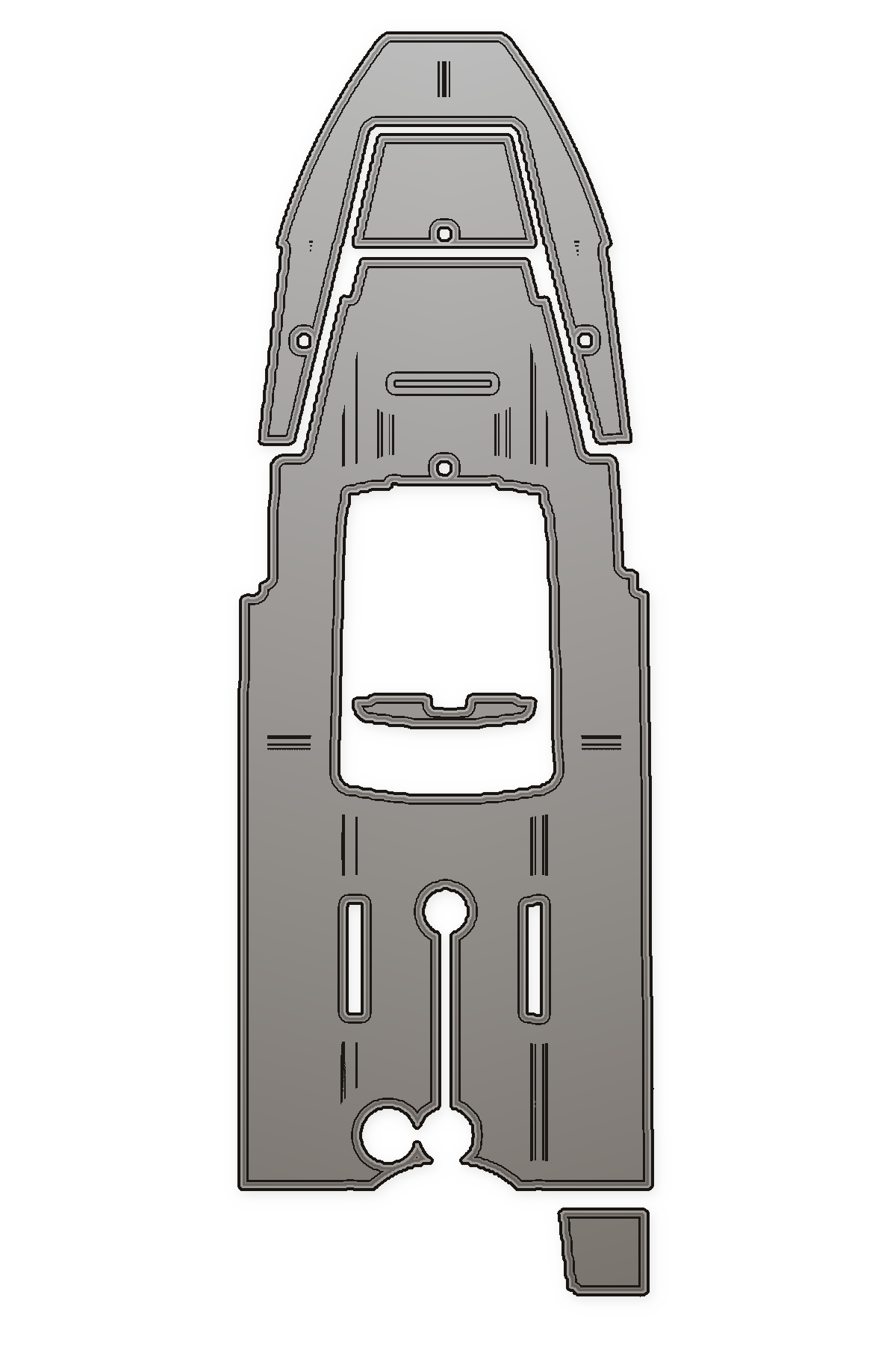 2014 Everglades 243CC Custom EVA Foam Boat Flooring