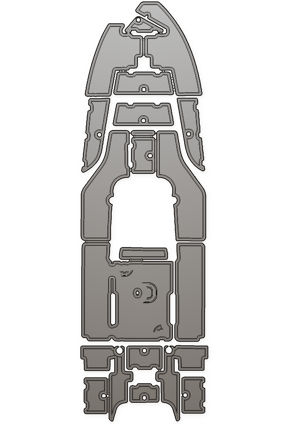 2014 NauticStar 244 XTS Custom EVA-schuim bootvloer