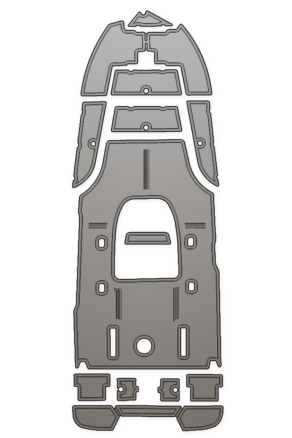 2015 NauticStar 2200 Custom EVA Foam Boat Flooring