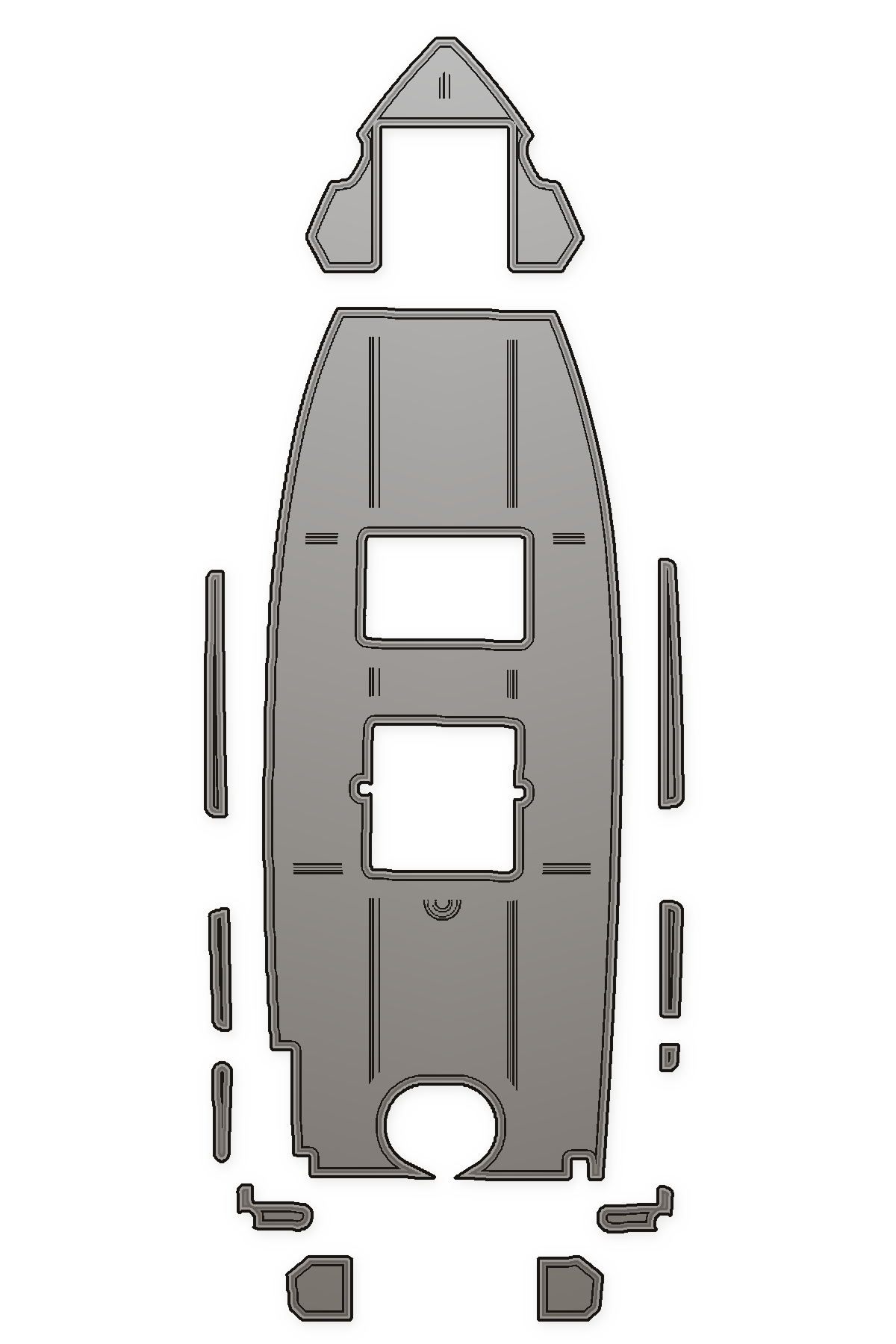 2015 Pacific V2600 Custom EVA Foam Boat Flooring