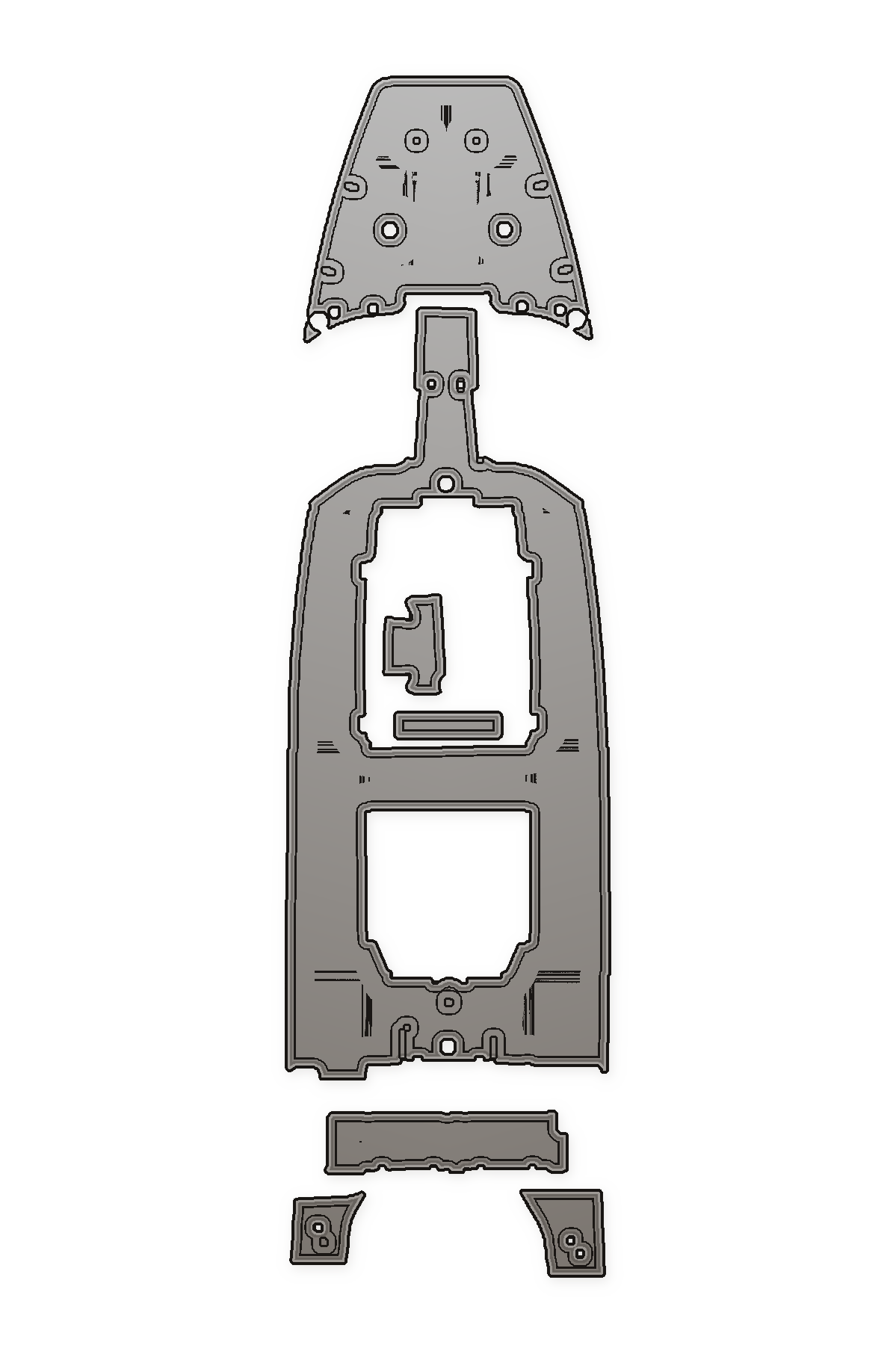2015 Sea Hunt 252 Custom EVA Foam Boat Flooring