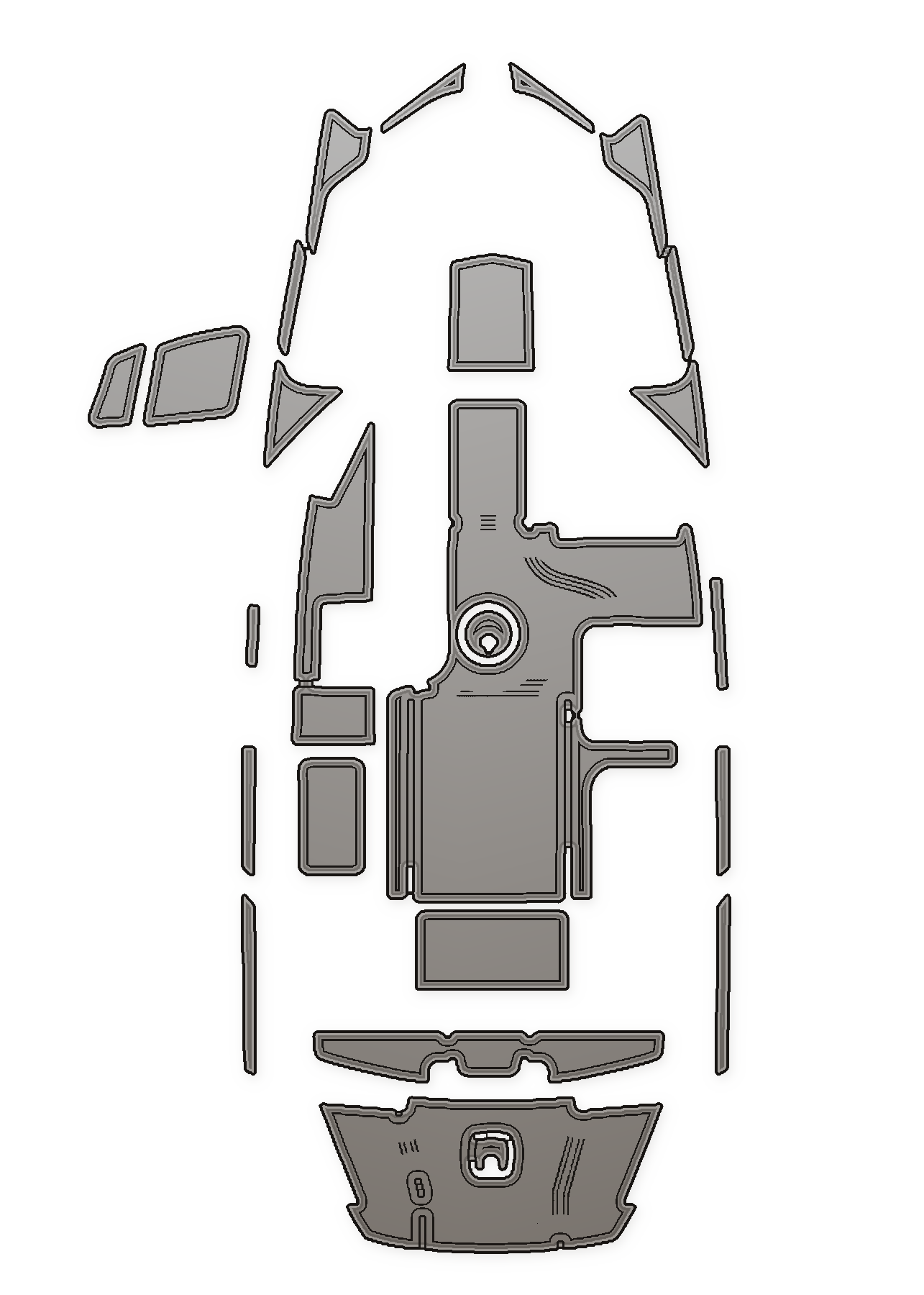 2016-2019 Axis A20 (2016 Fitment 676-101) Custom EVA Foam Boat Flooring