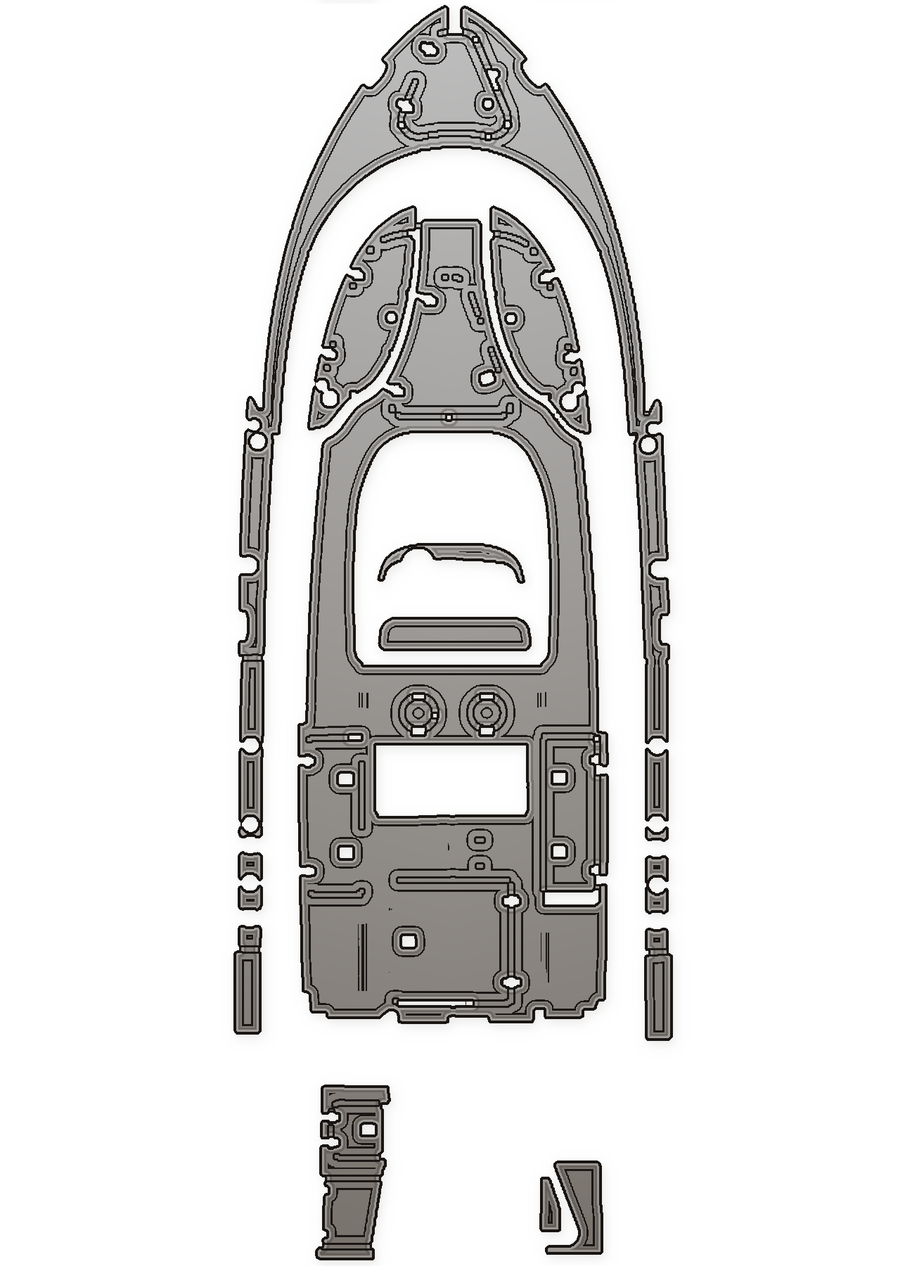 2017 Pursuit 2805 Custom EVA Foam Boat Flooring