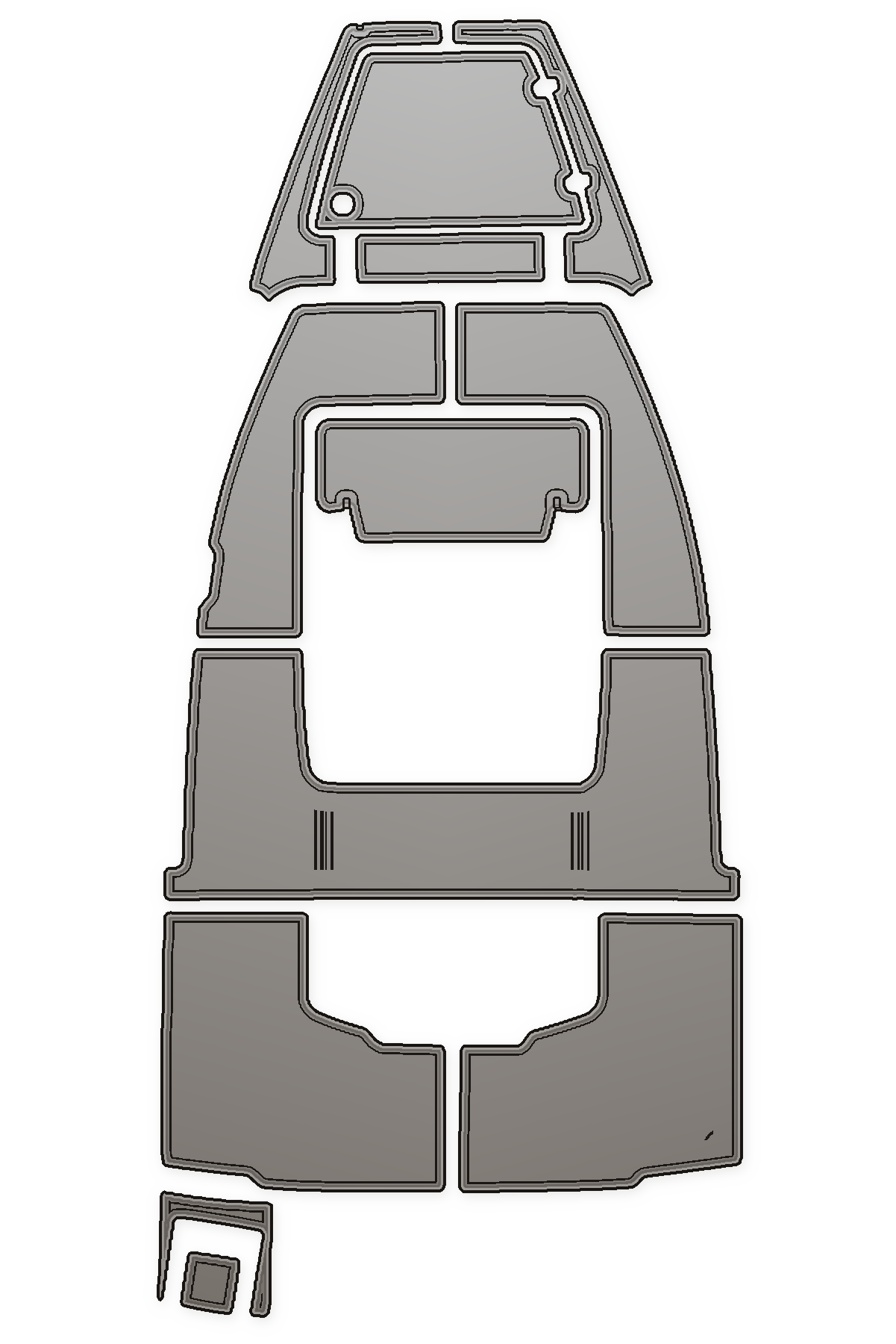 2017 Scout 19 Sportfish Custom EVA Foam Boat Flooring