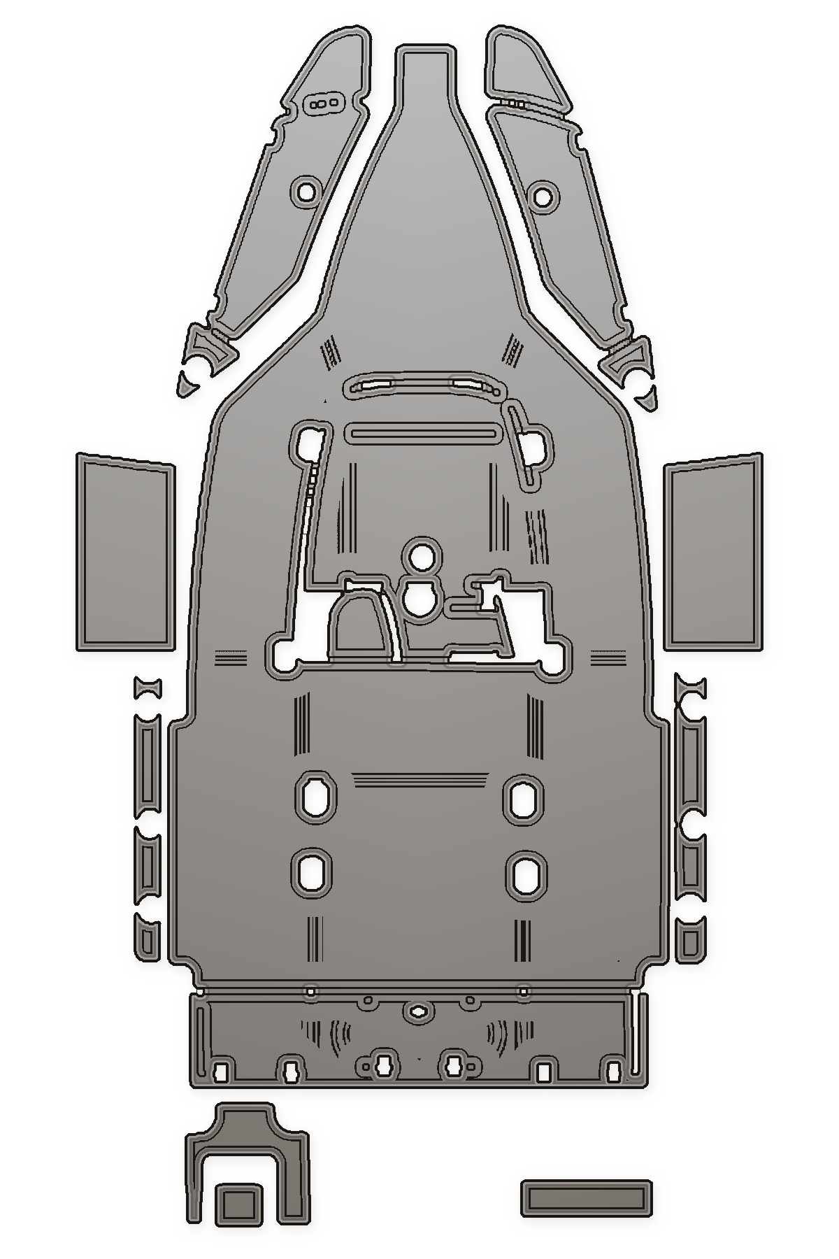 2017 Tidewater 220 Custom EVA Foam Boat Flooring