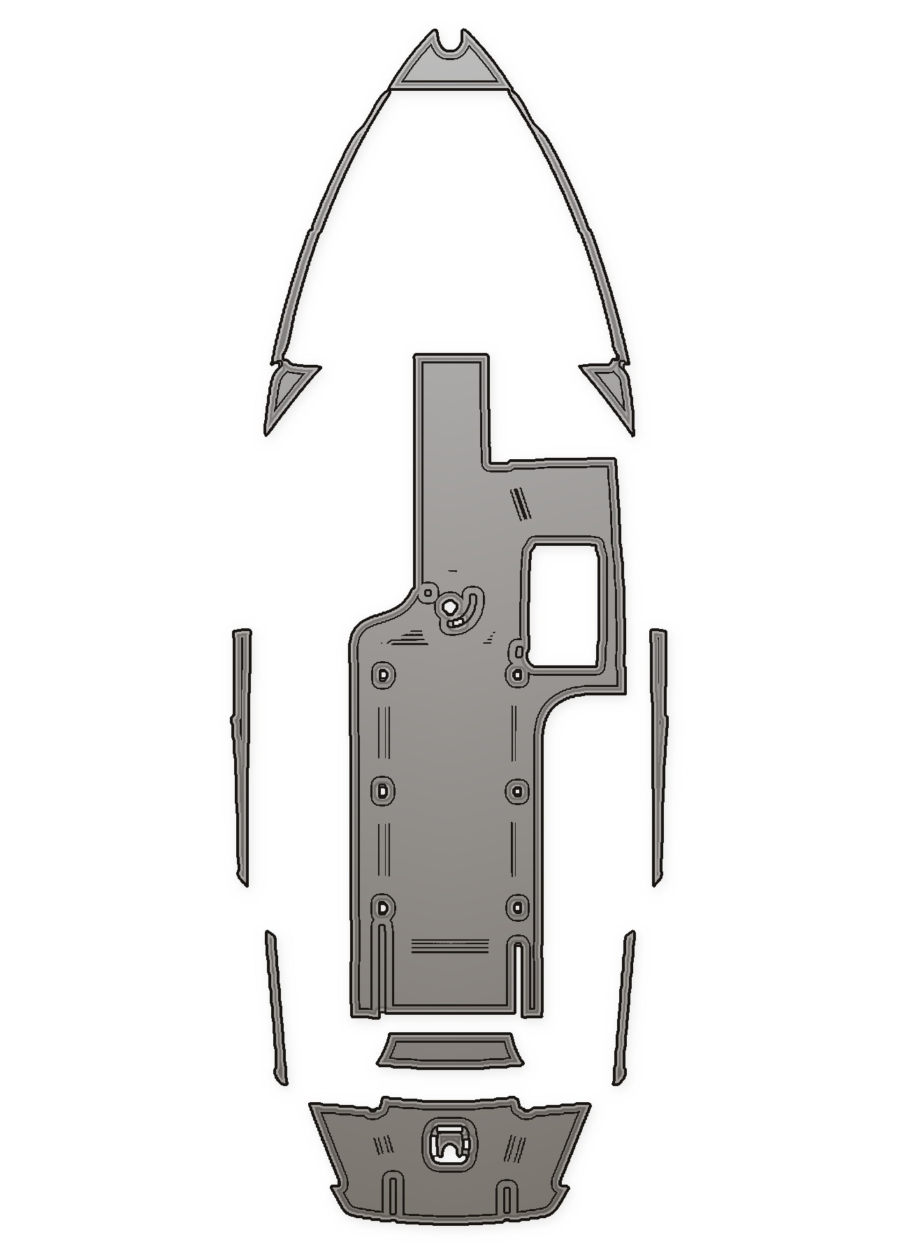 2018 Axis T23 Custom EVA Foam Boat Flooring