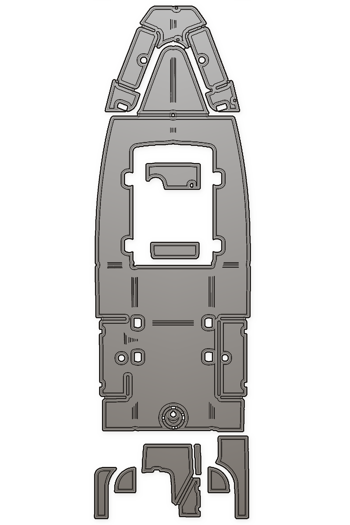 2017-2018 Century 2600 (2018 Fitment 546-110) Custom EVA Foam Boat Flooring