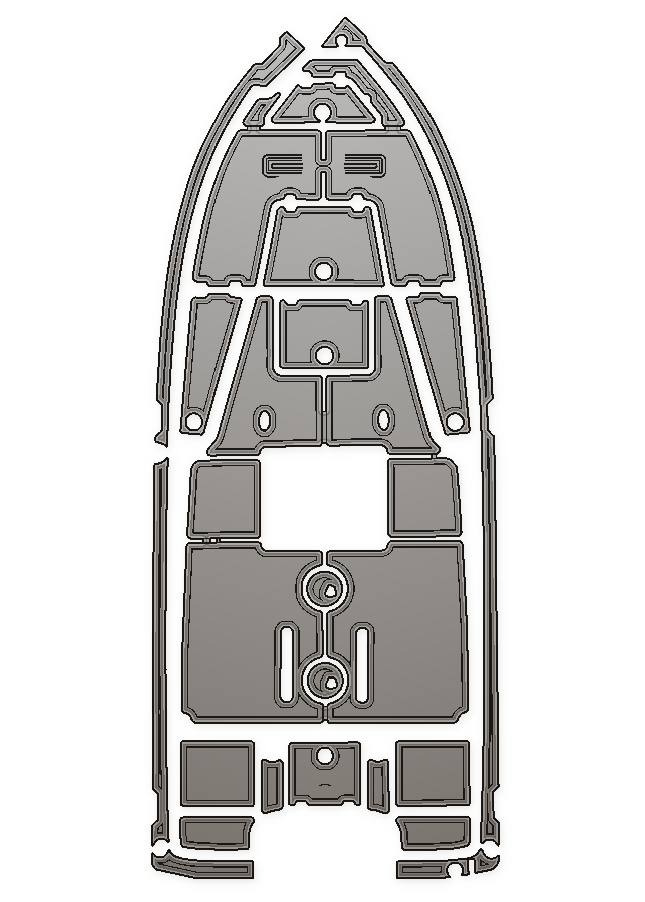 2018 Mako 20 Custom EVA Foam Boat Flooring