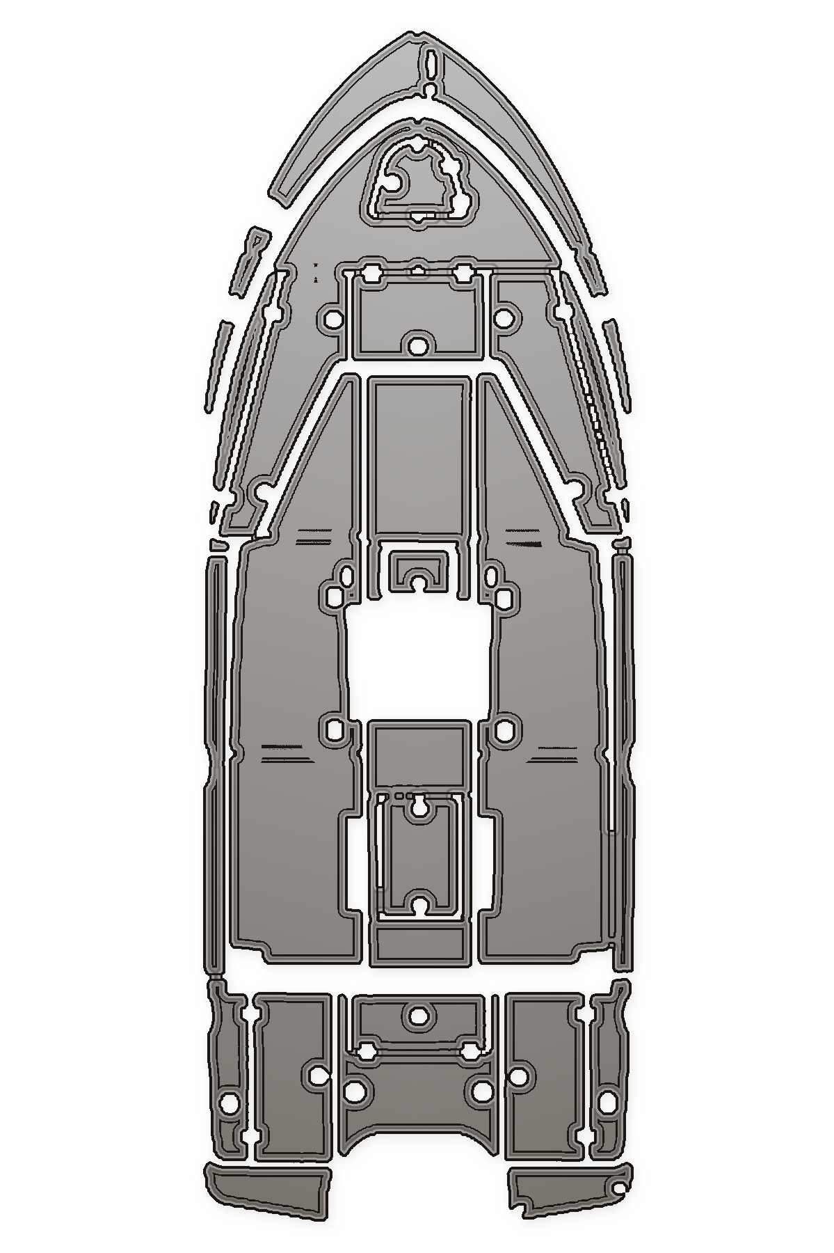 2018 Mako 220 Custom EVA Foam Boat Flooring