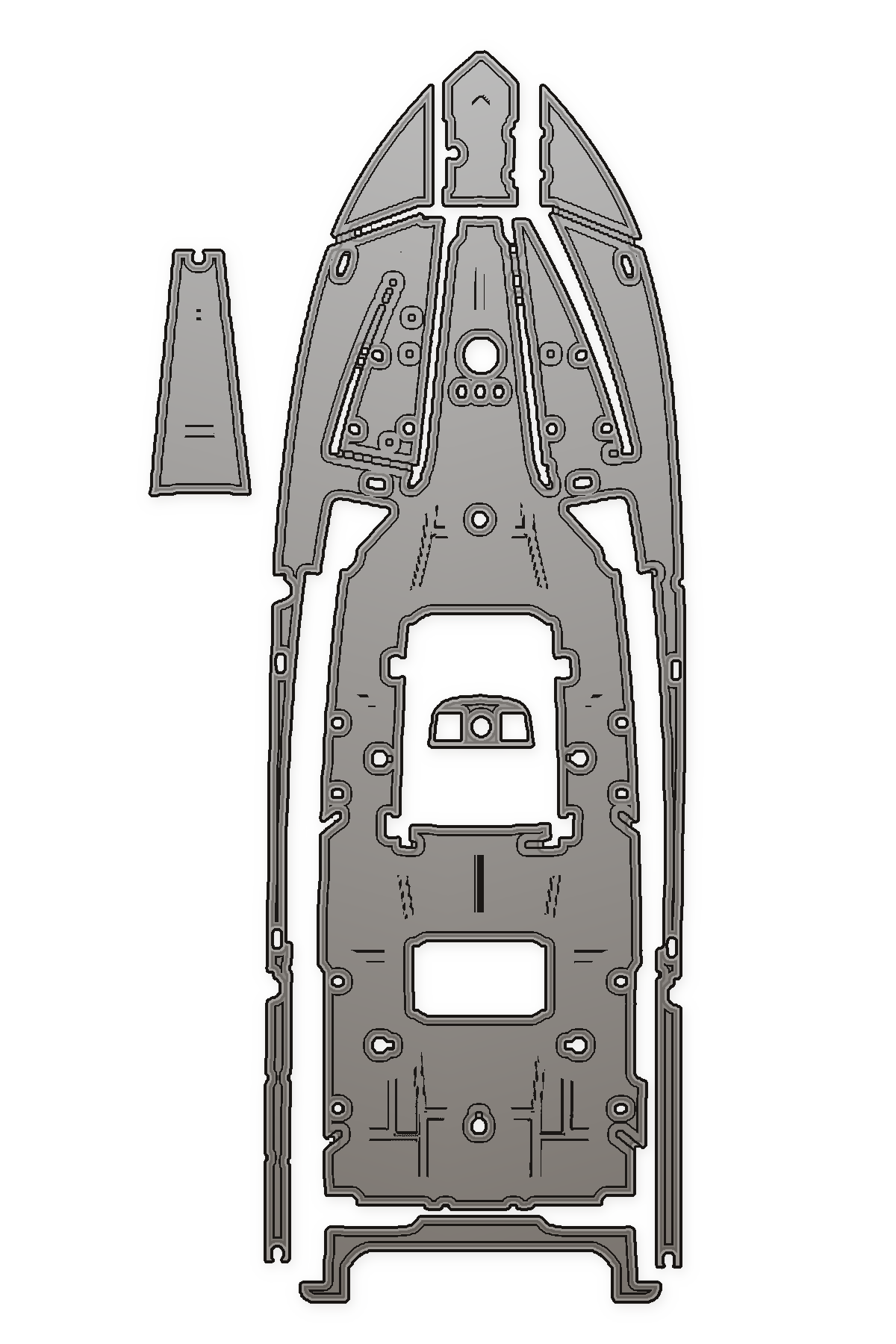 2018 Mako 334 Custom EVA Foam Boat Flooring