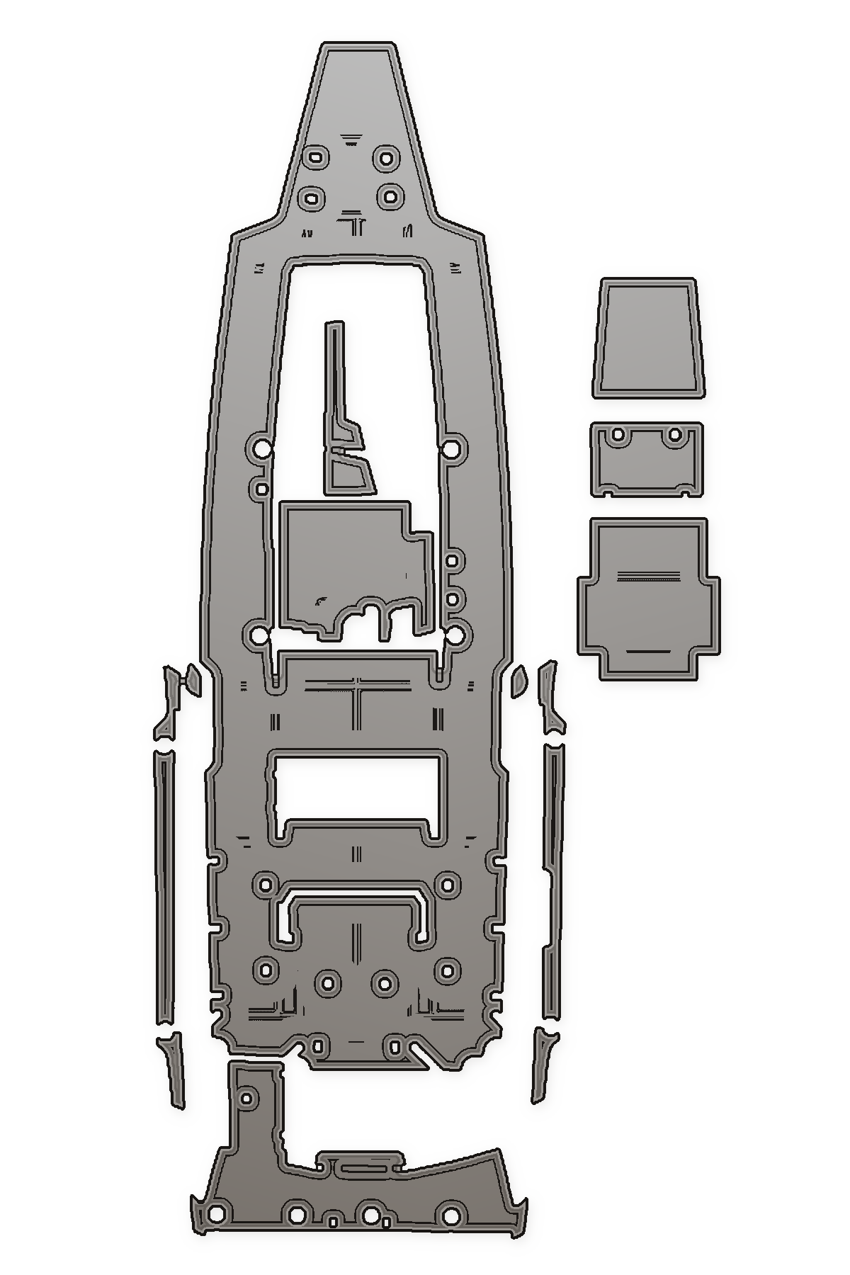 2018 Nor-Tech 39 Aangepaste EVA-schuimbootvloer