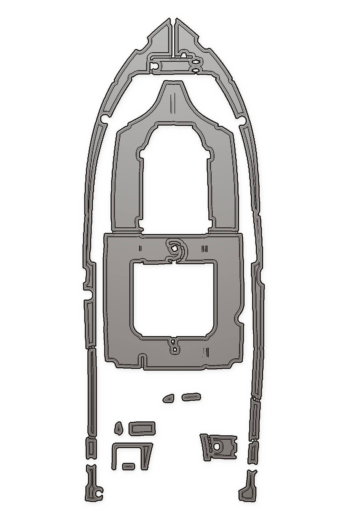 2018 Sea Hunt Ultra 225SE Custom EVA Foam Boat Flooring