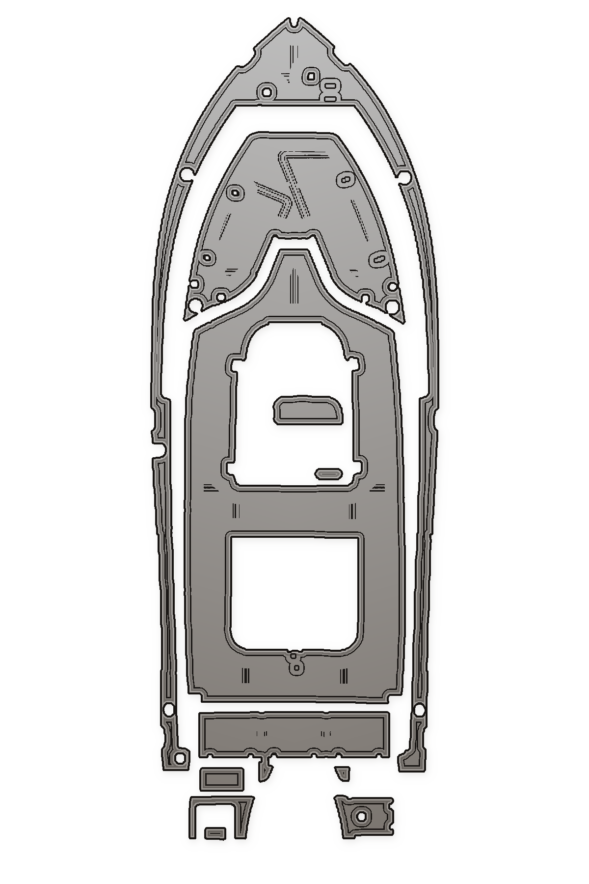 2018 Sea Hunt Ultra 234 Custom EVA Foam Boat Flooring