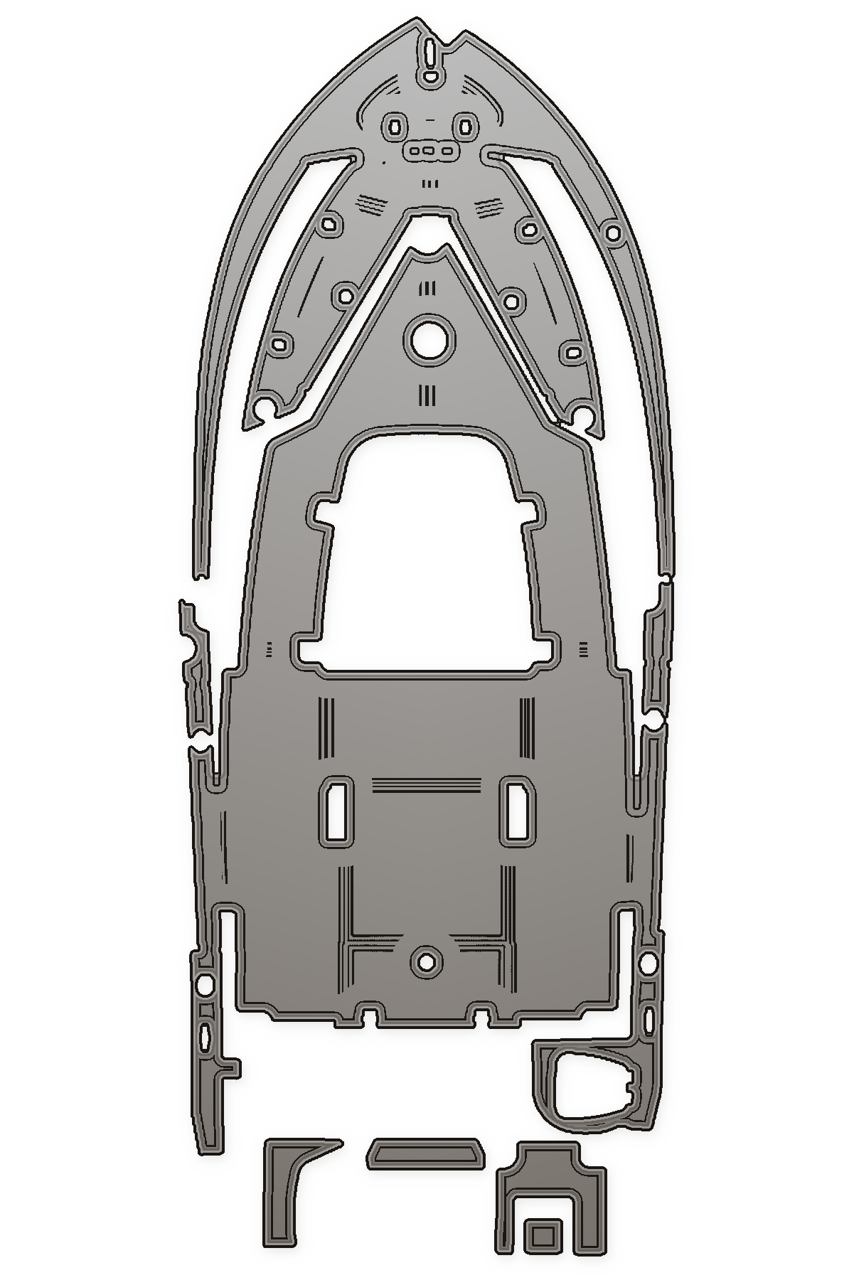 2018 Tidewater 220 CC Adventure Custom EVA Foam Boat Flooring