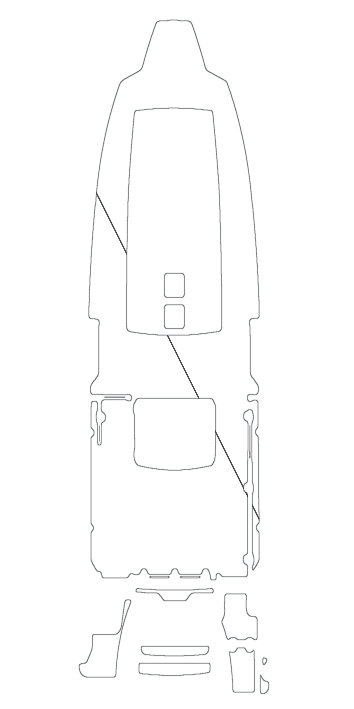 2019 Boston Whaler 250 Outrage Custom EVA Foam Boat Flooring