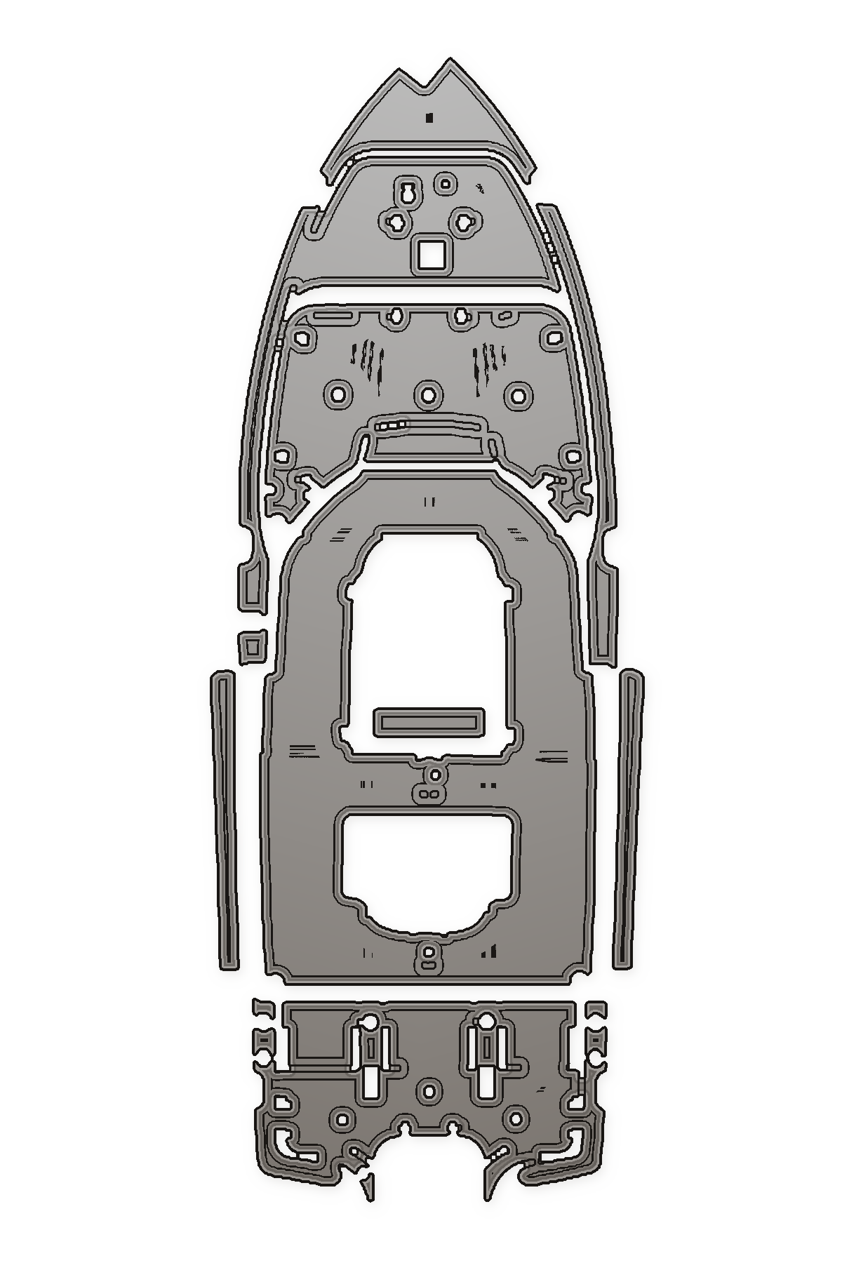 2019 Sea Hunt BX 25 FS Custom EVA Foam Boat Flooring