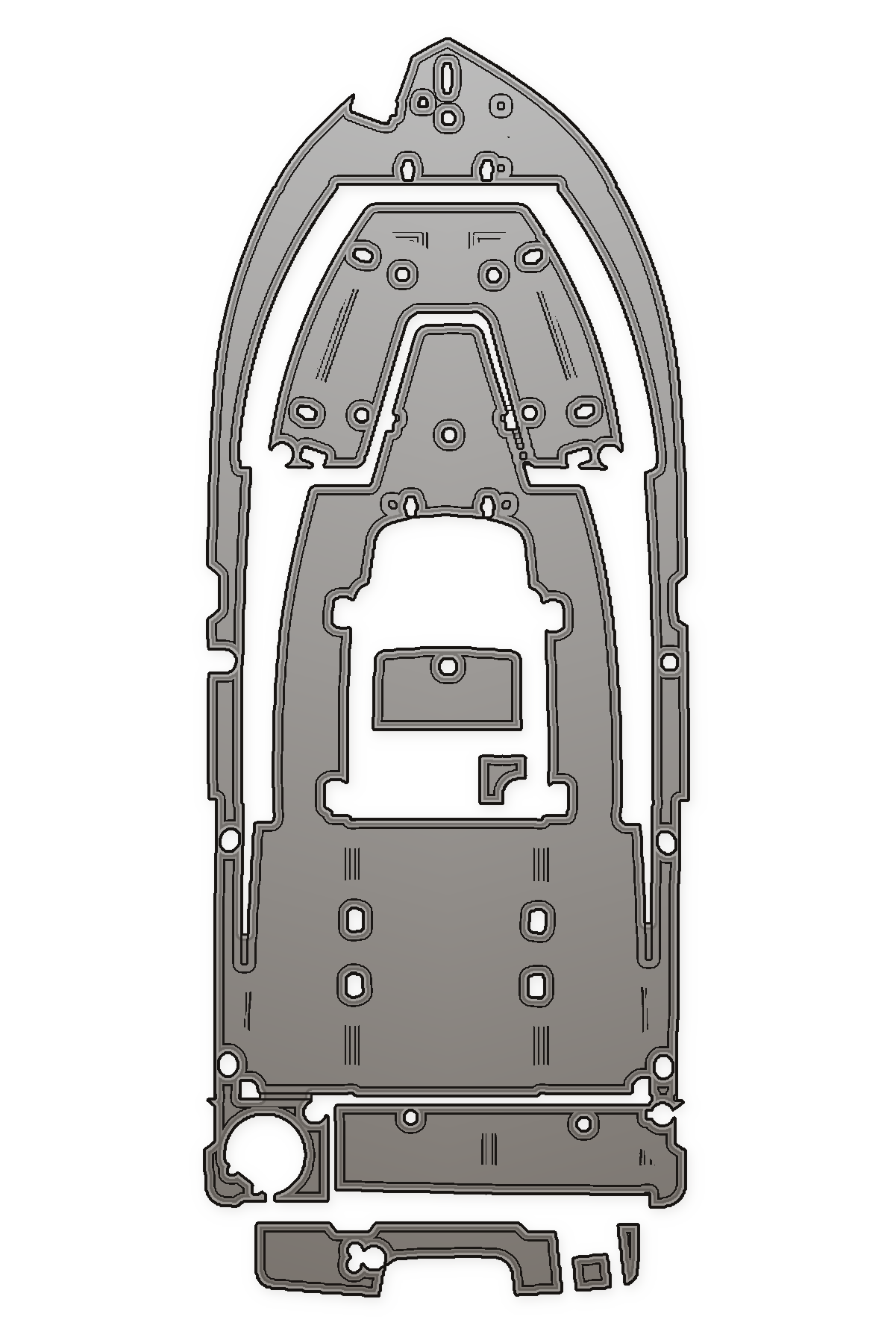 2019 Sea Born LX22 Custom EVA Foam Boat Flooring