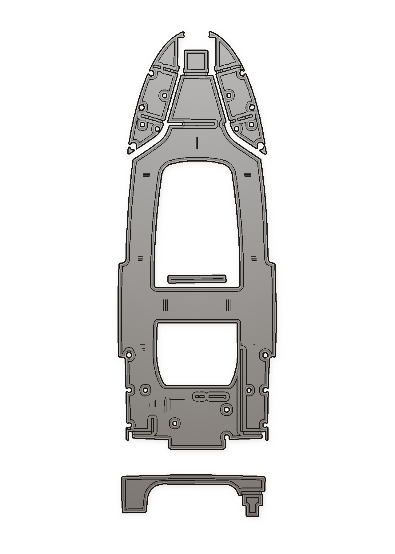 2019-2021 Sportsman 282 (2019 Fitment 556-123) Custom EVA Foam Boat Flooring