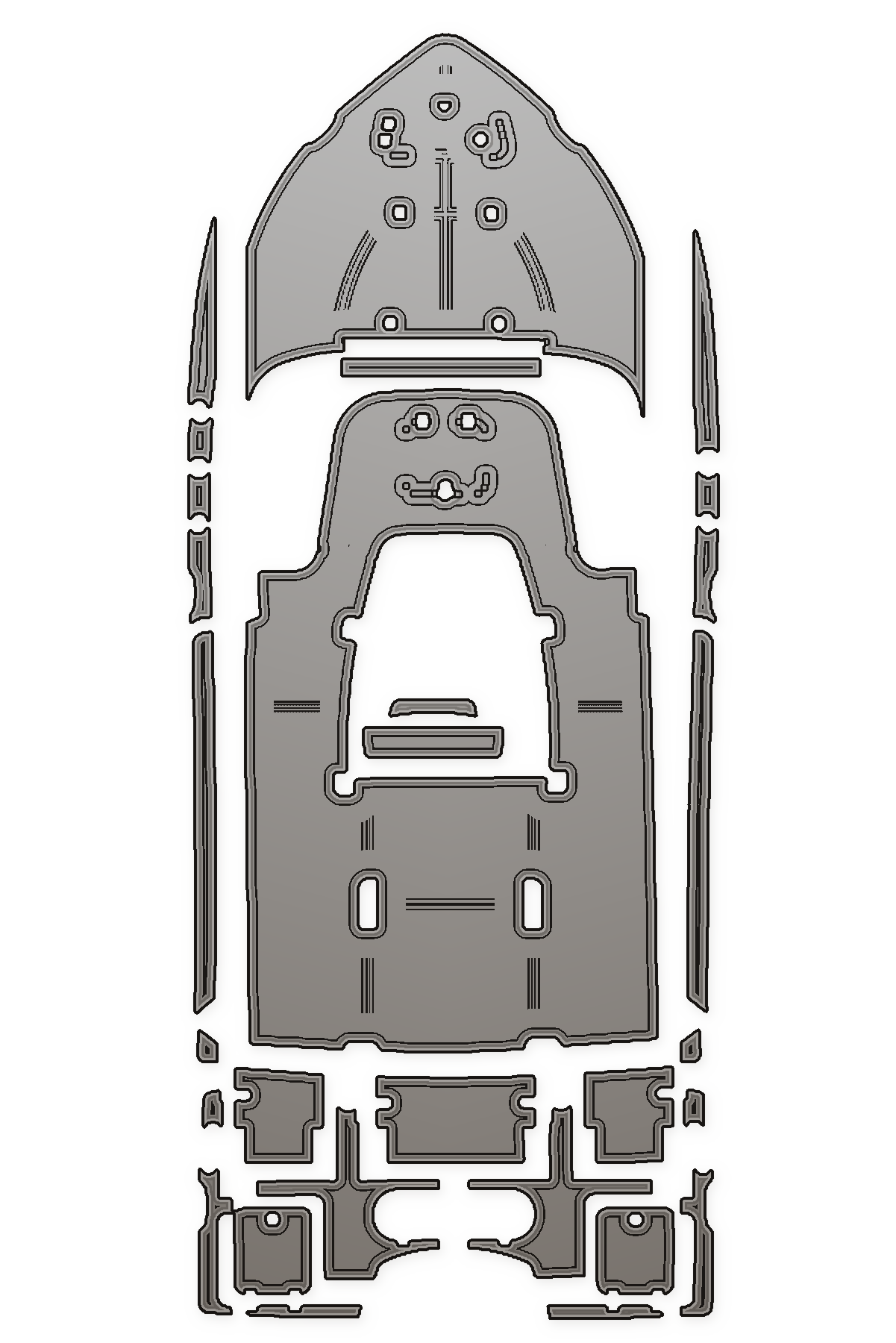 2020 Tidewater 2500 Carolina Bay Custom EVA Foam Boat Flooring
