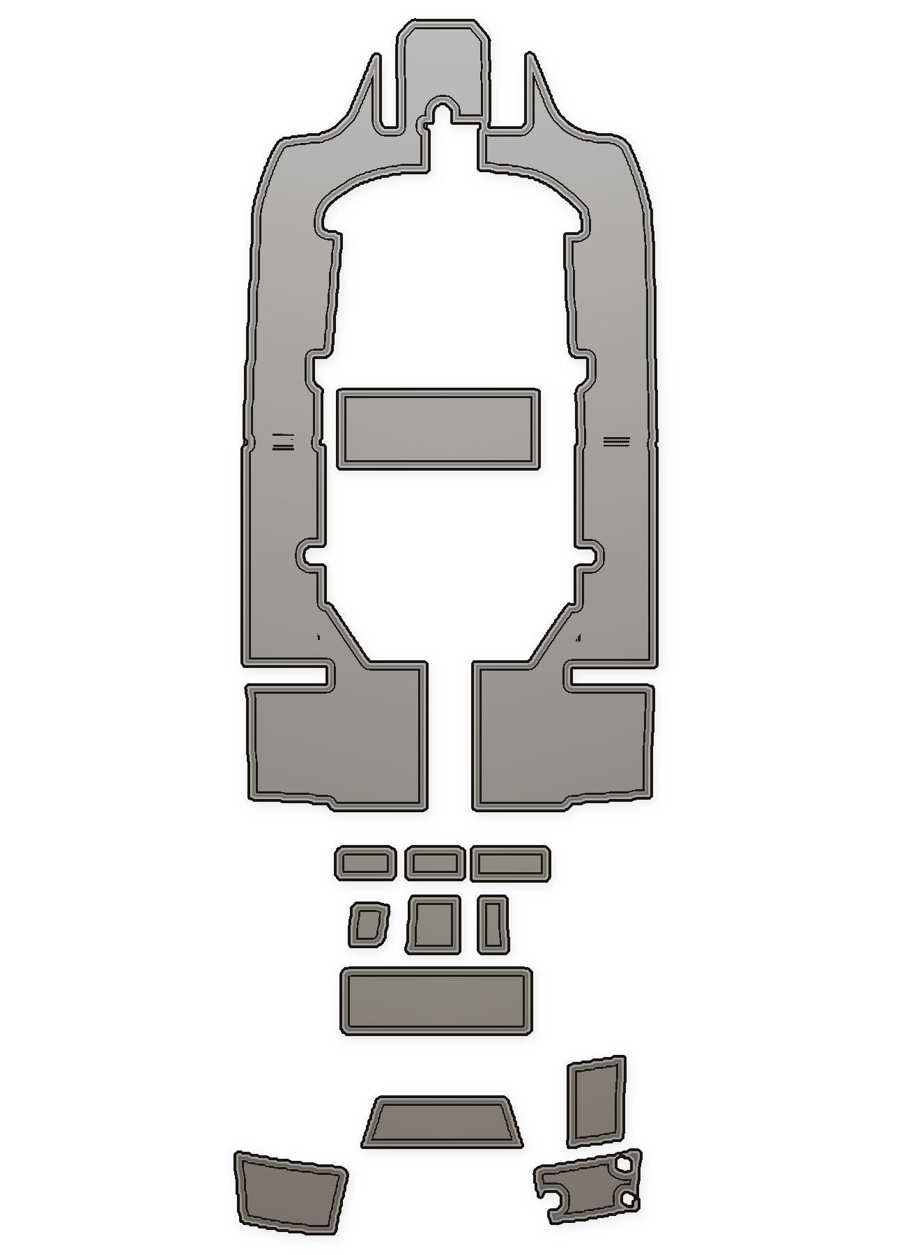 2020 Crownline Fin Seeker 220 CC Custom EVA Foam Boat Flooring