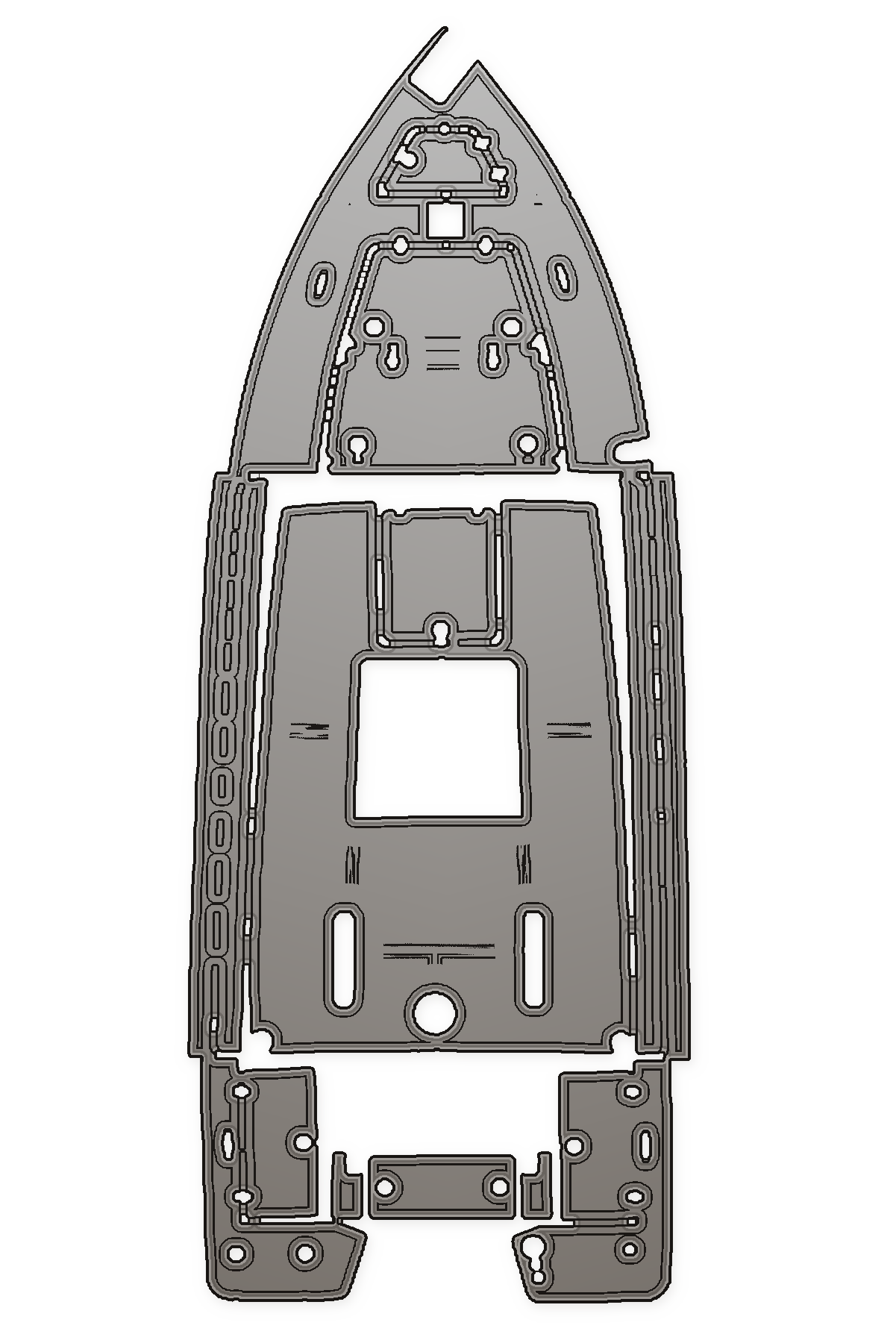2021 Blazer 675 Ultimate Bay Custom EVA Foam Boat Flooring