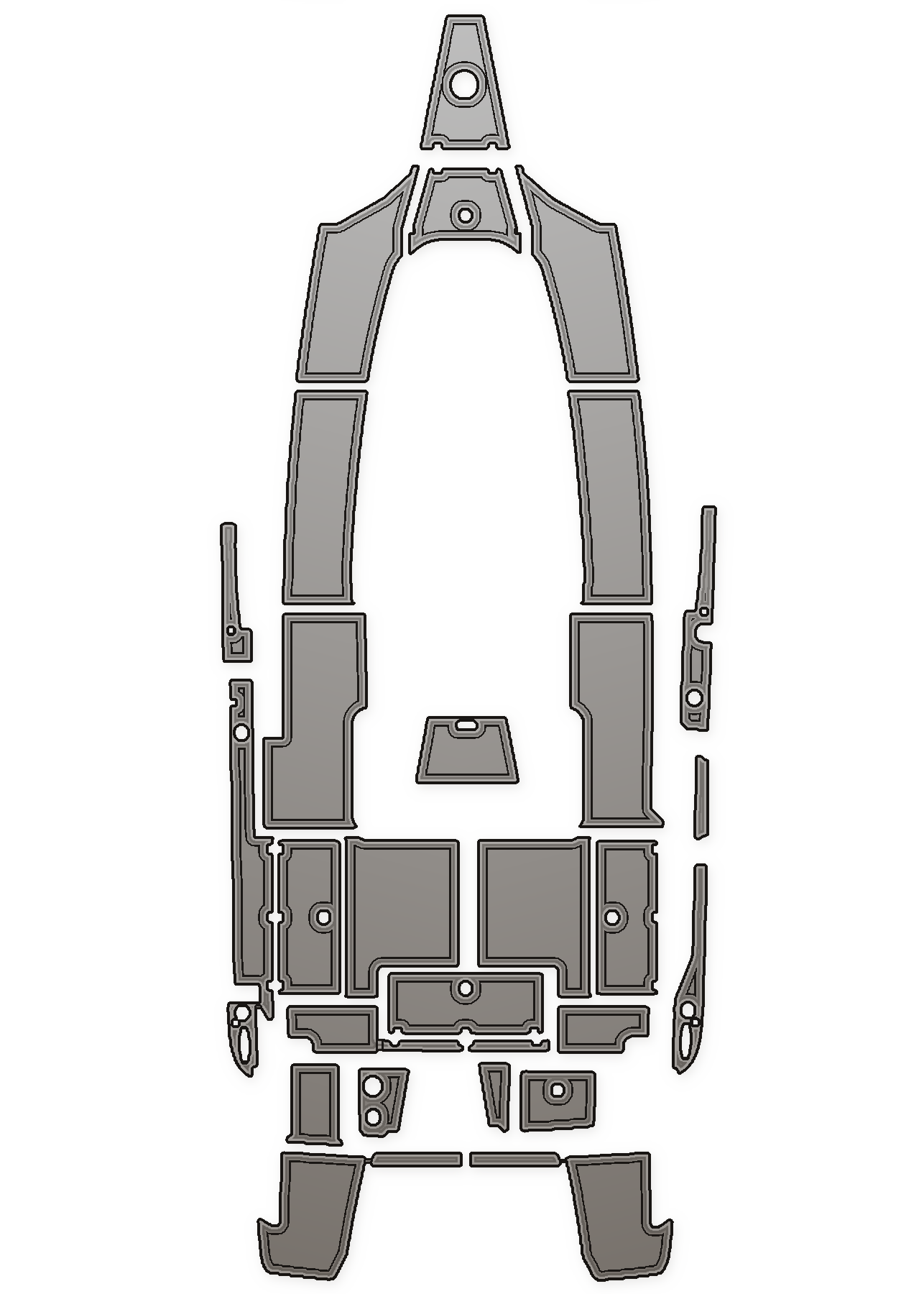 2021 Crevalle 33 CSF Custom EVA Foam Boat Flooring
