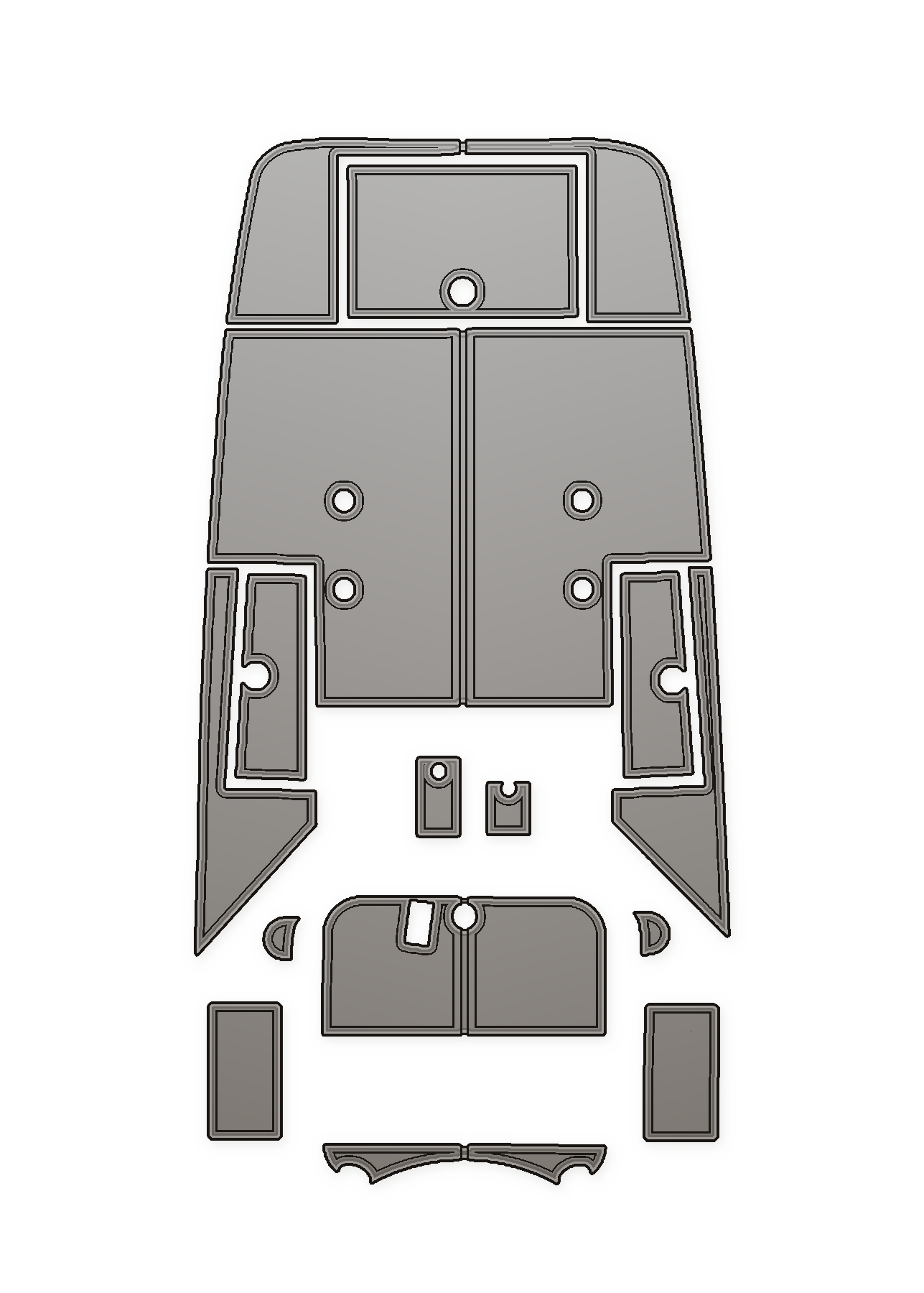 2022 Nirbuilt Long Deck Custom EVA Foam Boat Flooring