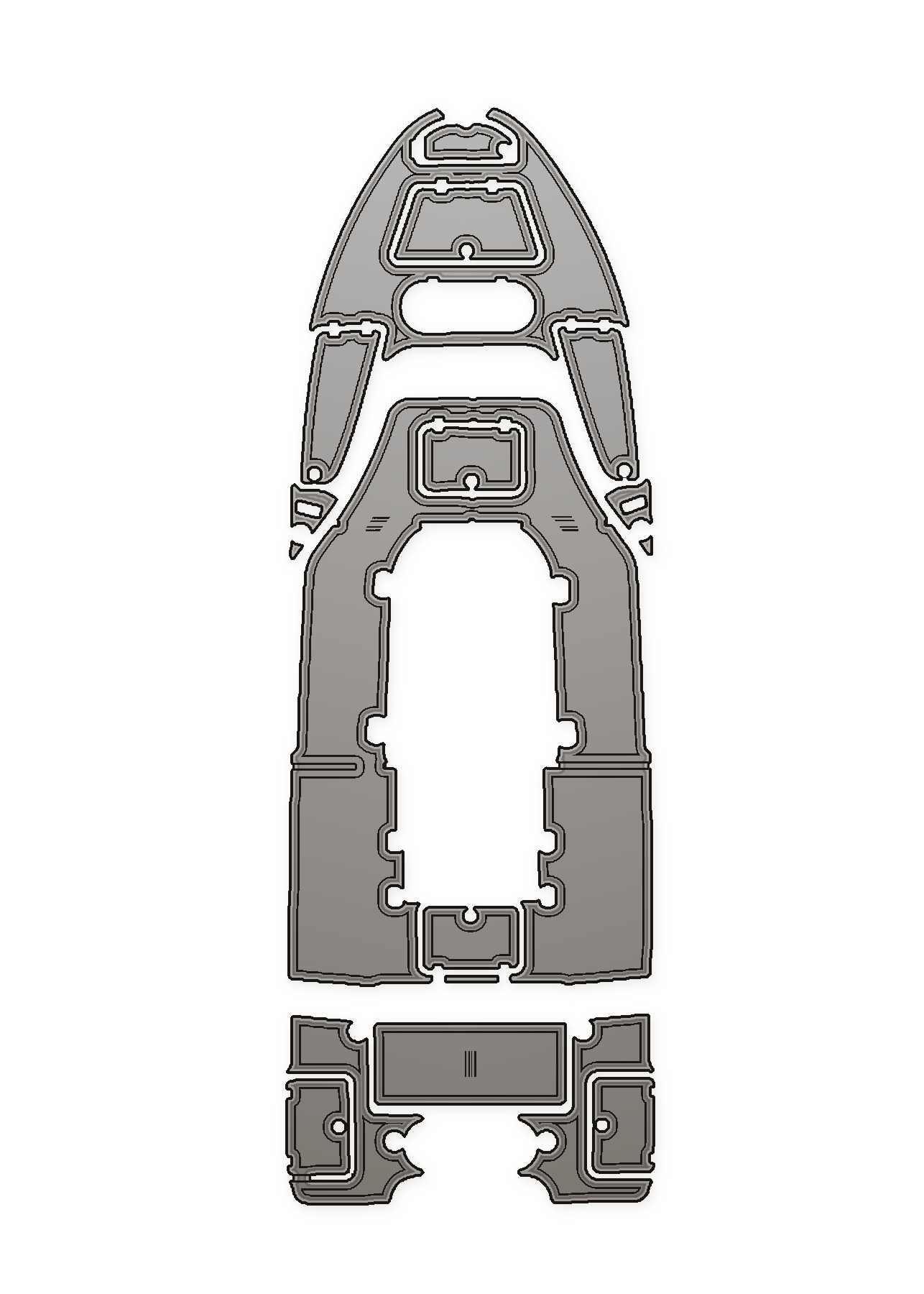 2022 Sea Pro 240 Custom EVA Foam Boat Flooring