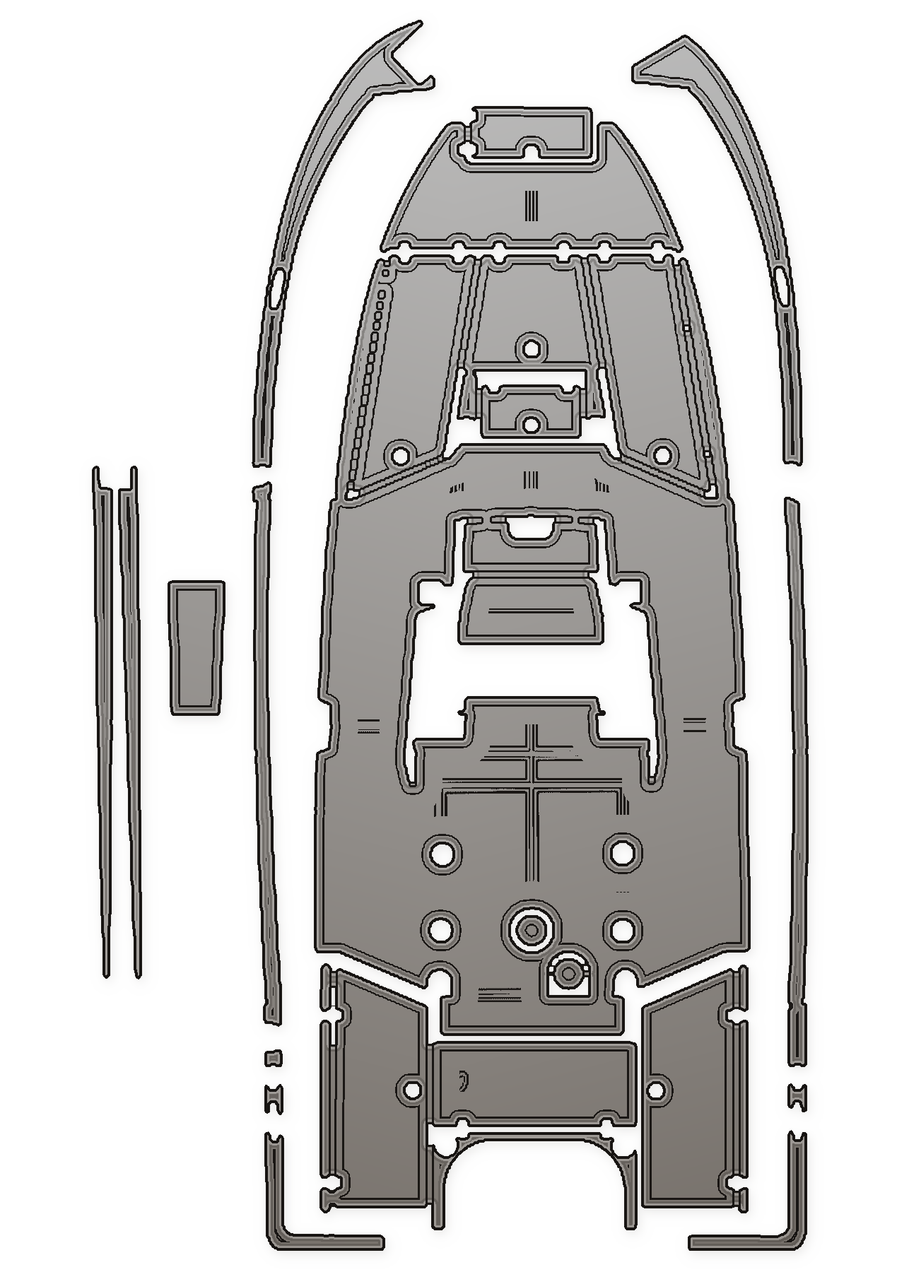 2022 Wellcraft 221 Fisherman Custom EVA Foam Boat Flooring