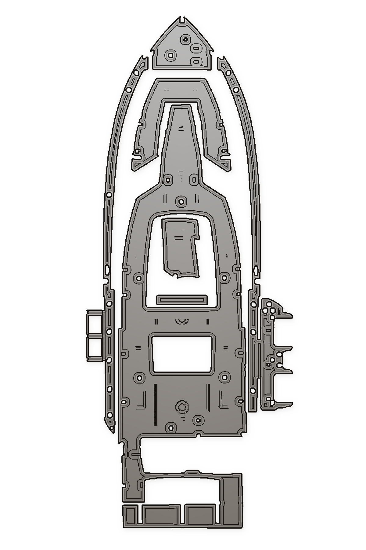 2023 Cobia 320 CC Custom EVA Foam Boat Flooring