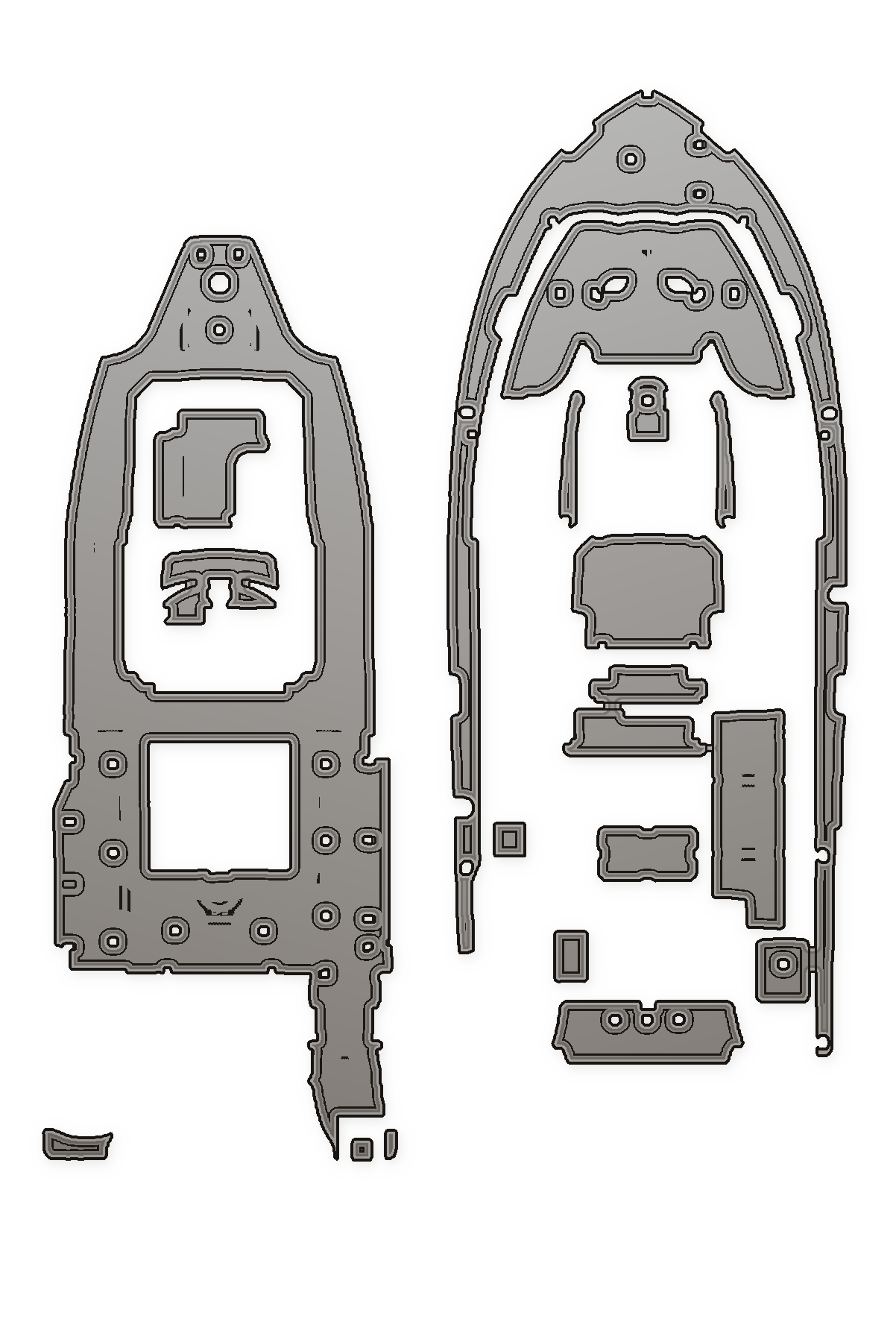 2016-2024 Sea Fox 288 Commander (2024 Fitment 504-124) Custom EVA Foam Boat Flooring