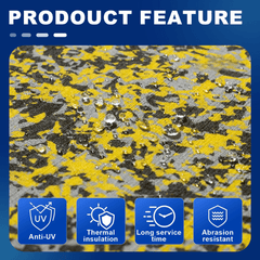 Custom Boat Flooring for Fishing Boats - Anti-Slip EVA Decking with Camo Design