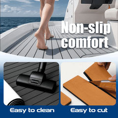 Custom Boat Flooring for Fishing Boats - Anti-Slip EVA Decking with Camo Design