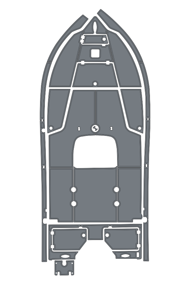Action Craft Coastal Bay 1910 Custom EVA Foam Boat Flooring