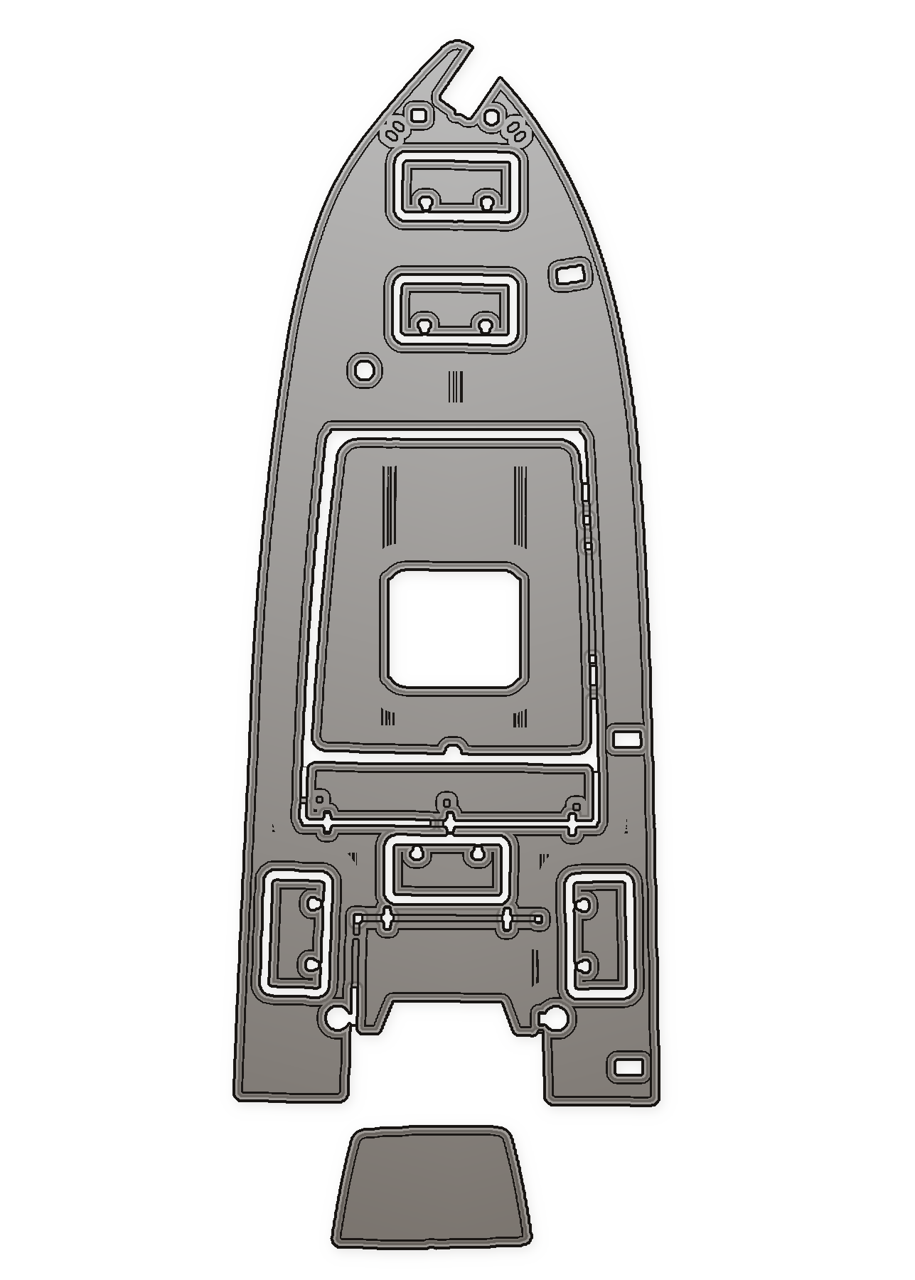 Bay Craft 17 CC Custom EVA Foam Boat Flooring
