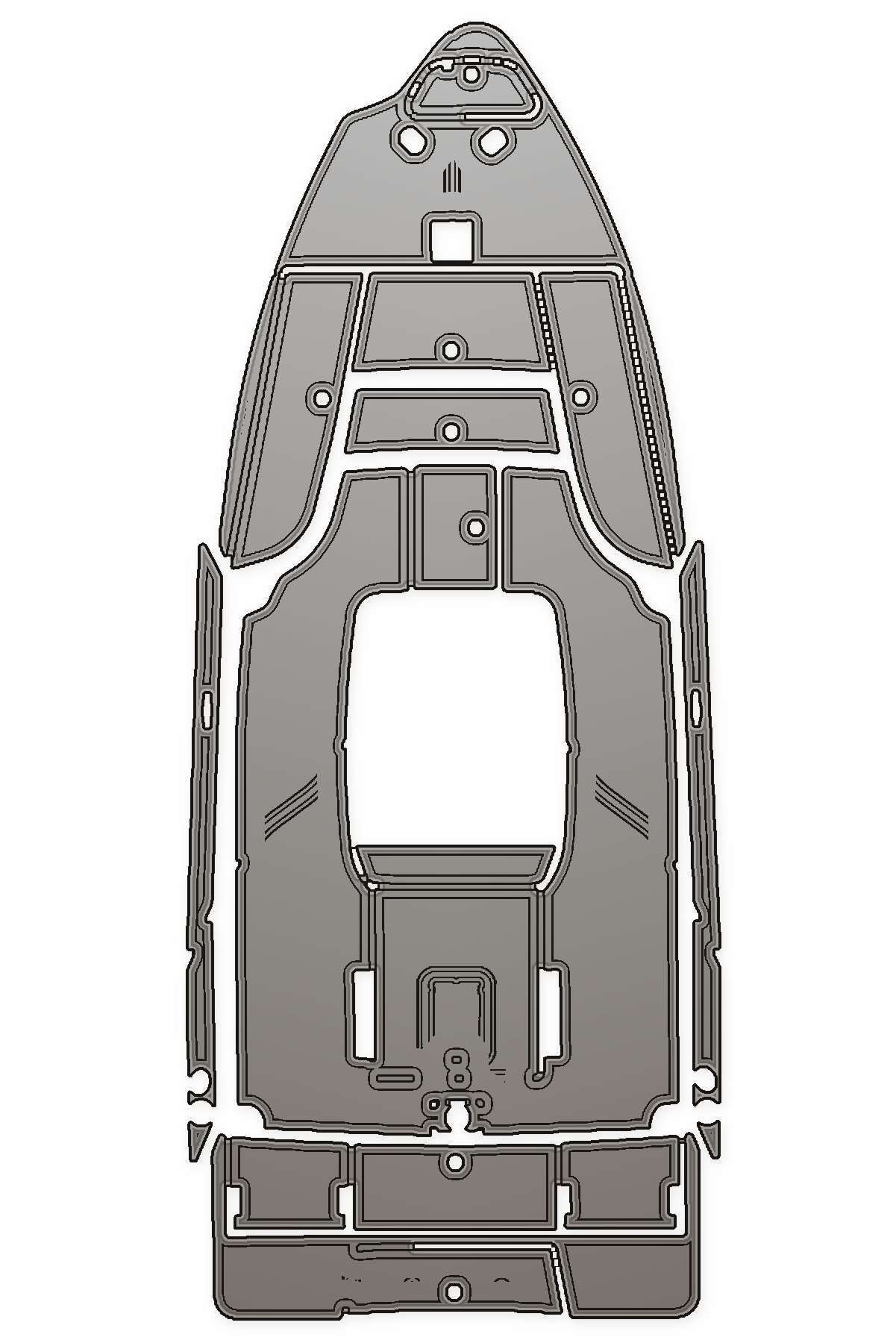 Blue Wave 22 Custom EVA Foam Boat Flooring