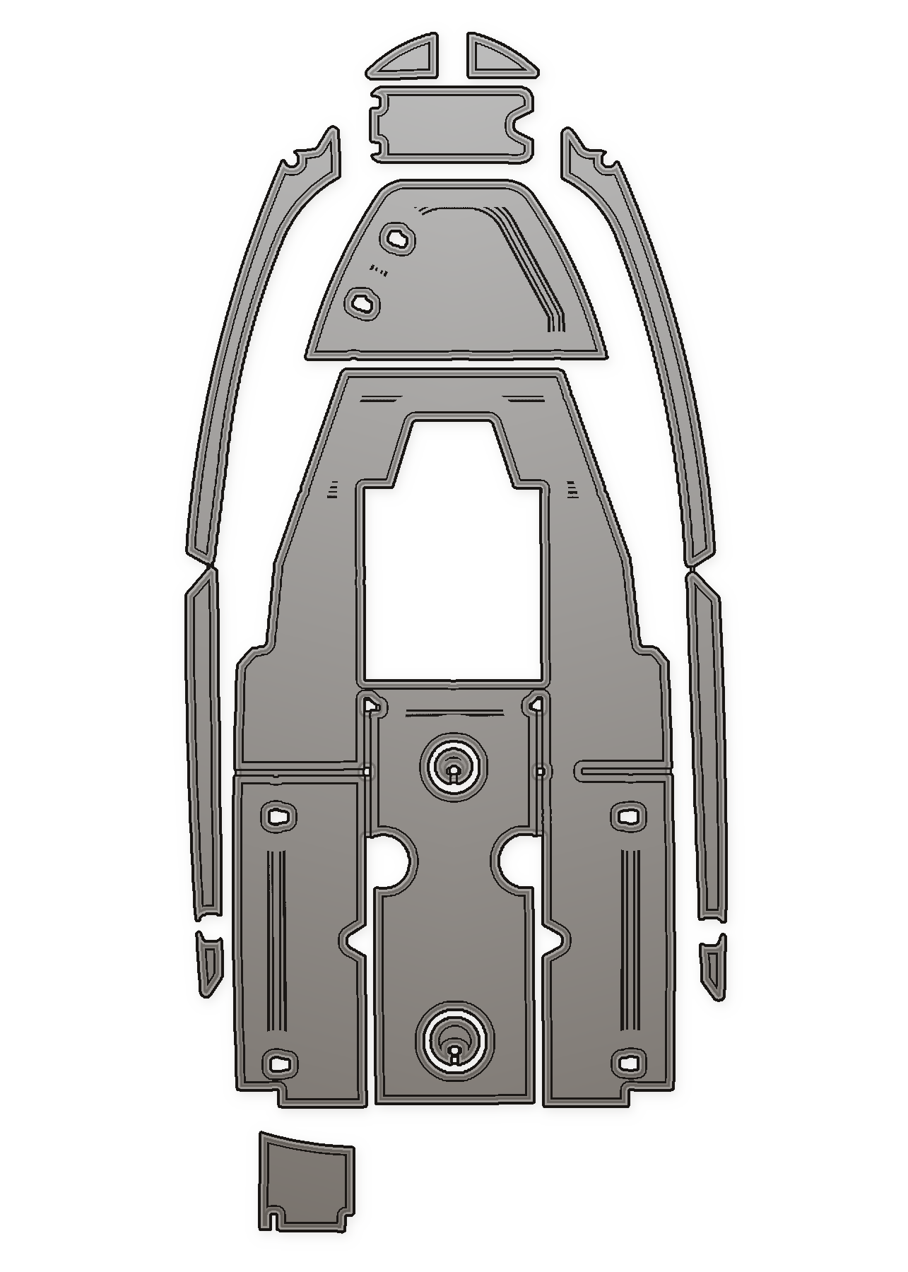 Boston Whaler 20 Outrage Custom EVA Foam Boat Flooring